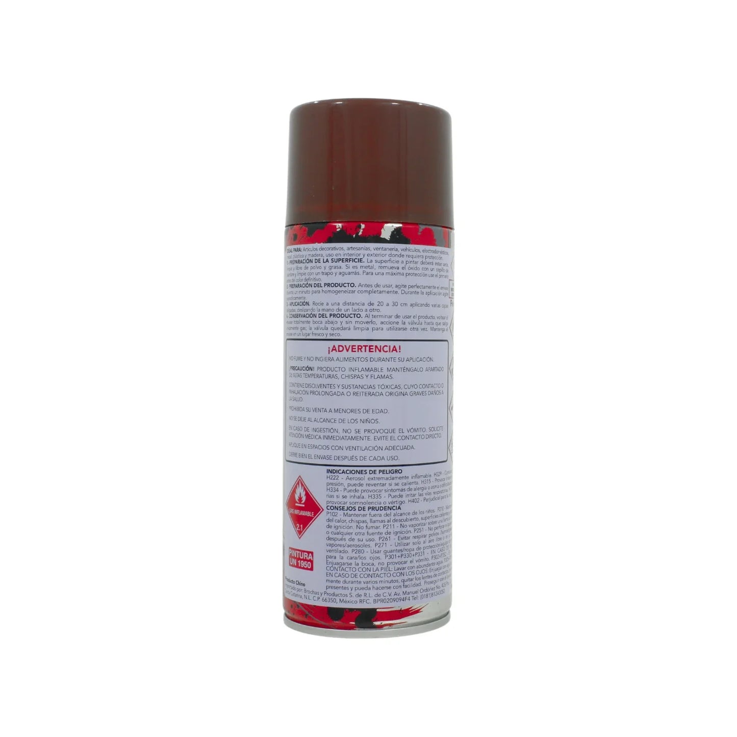 Pintura en aerosol café tabaco 400 ml Byp ACT