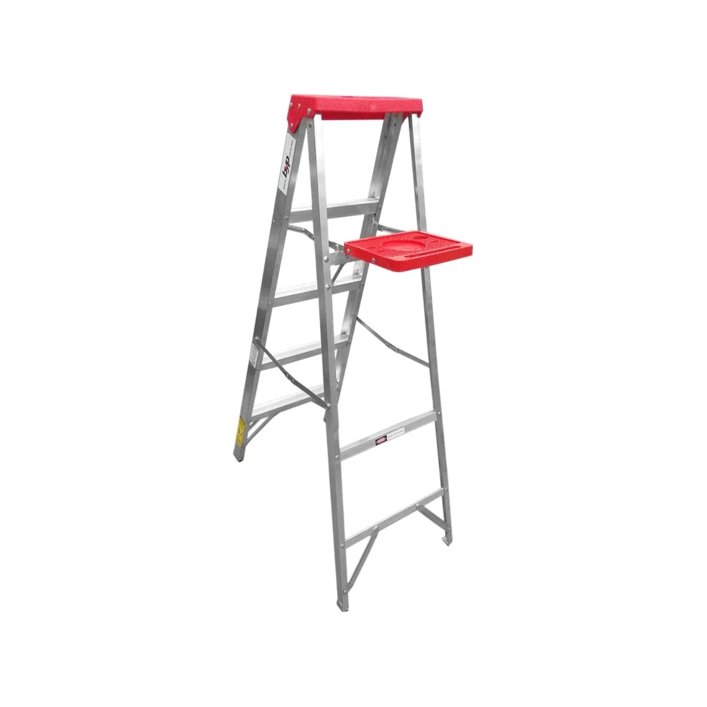 Escalera tijera 4 peldaños (1.21 m) Byp roja