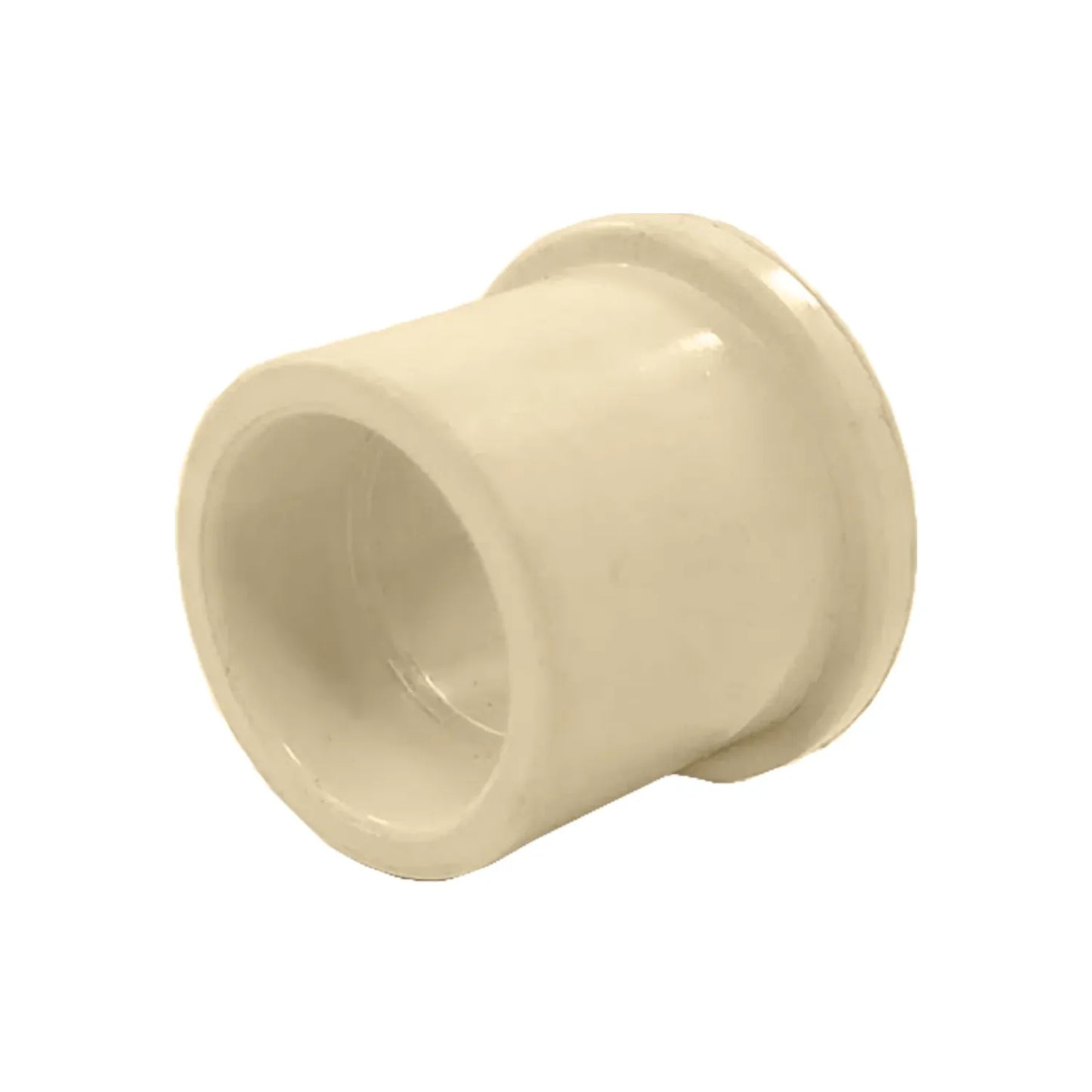 Reducción bushing CPVC beige 3/4" x 1/2" para conectar tuberías de fontanería