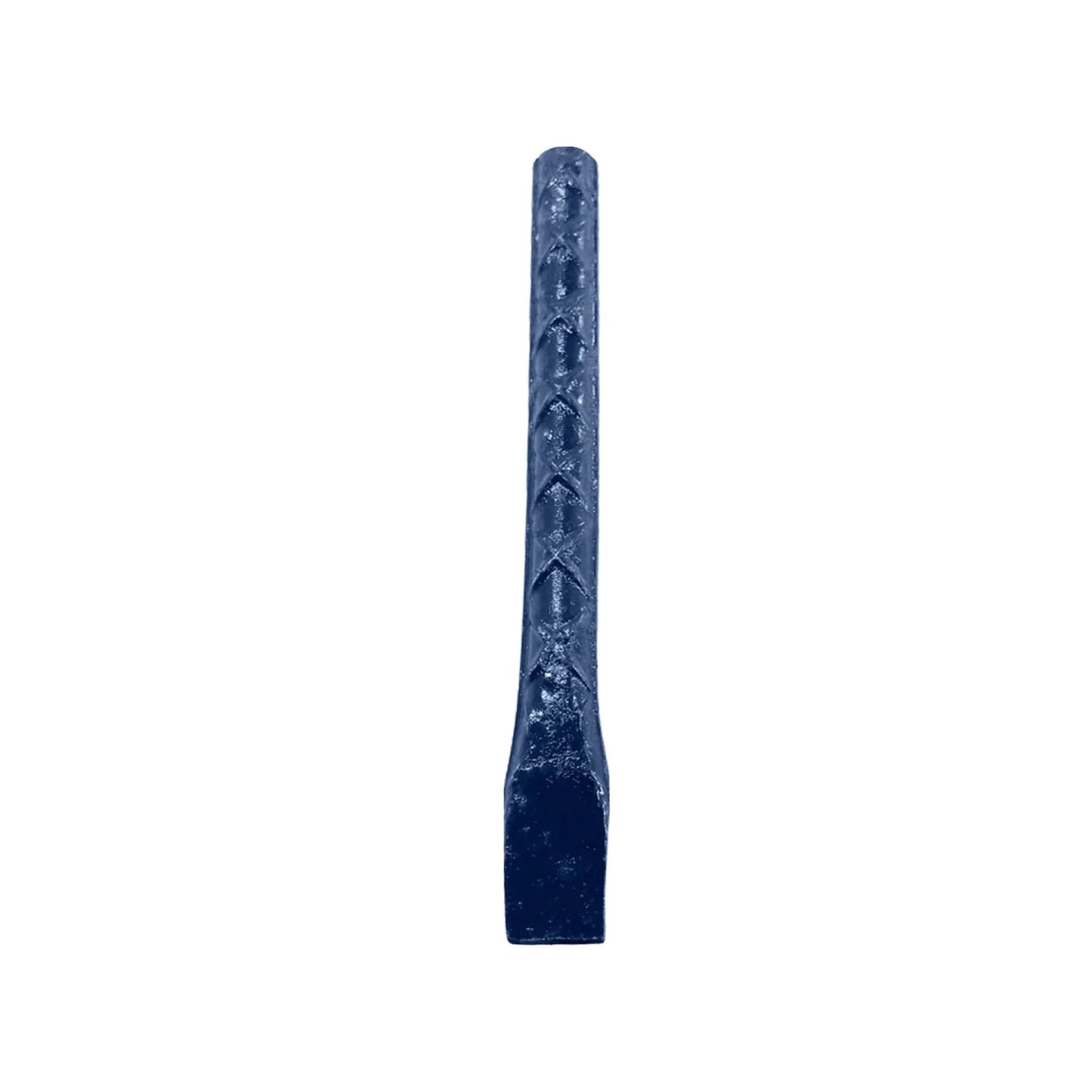 Cincel azulejero de varilla azul oscuro con punta plana para remover azulejos y baldosas
