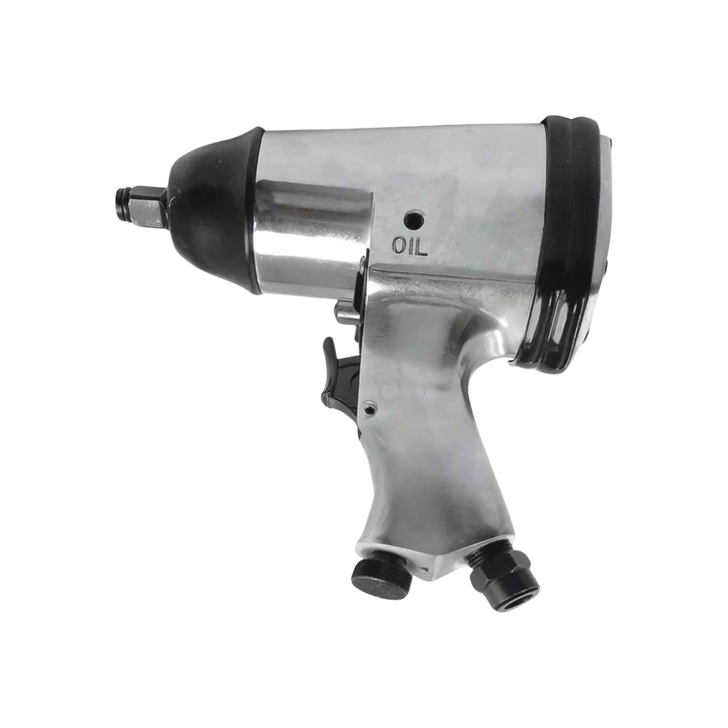 Llave de impacto neumática profesional 1/2 pulgada color plata para uso automotriz y mecánico