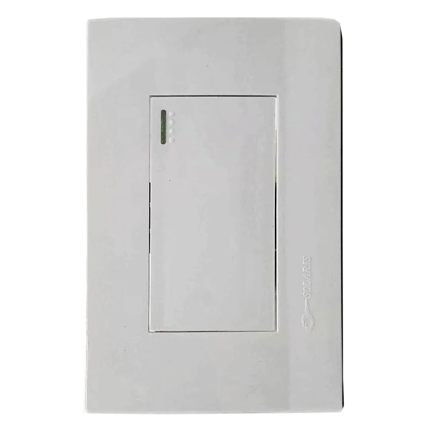 Placa 1 apagador escalera blanca push Solaris L-001