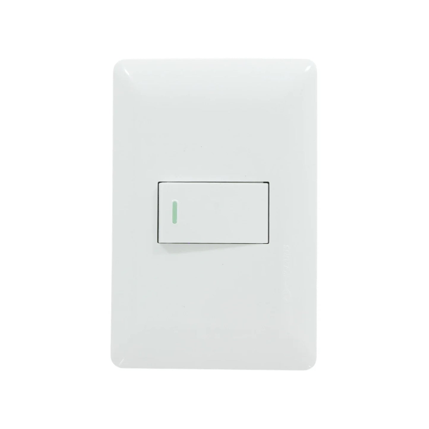 Placa 1 apagador escalera blanca Solaris ECO-1-BC