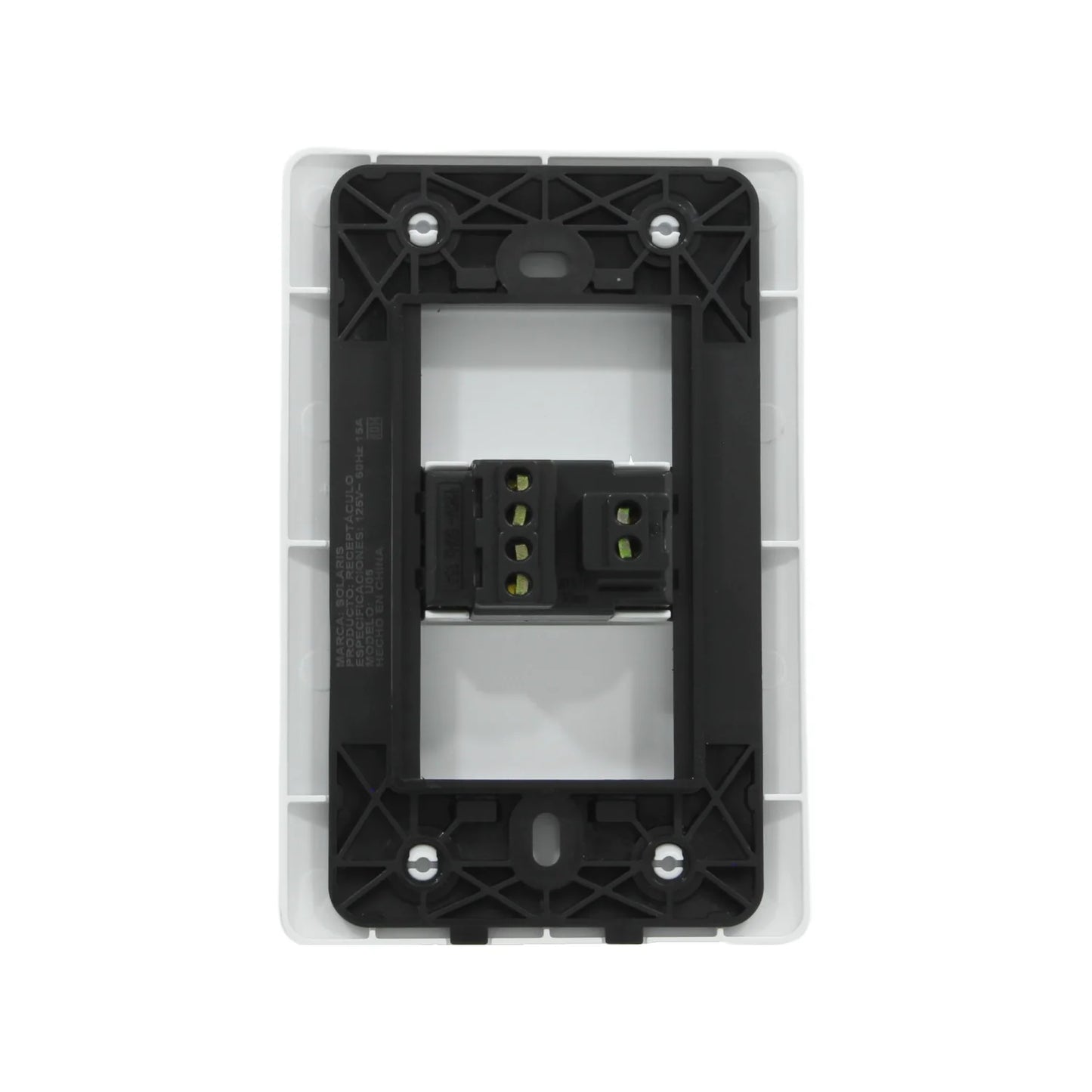 Placa 1 contacto blanca Solaris U05/ECO-61-1-BC