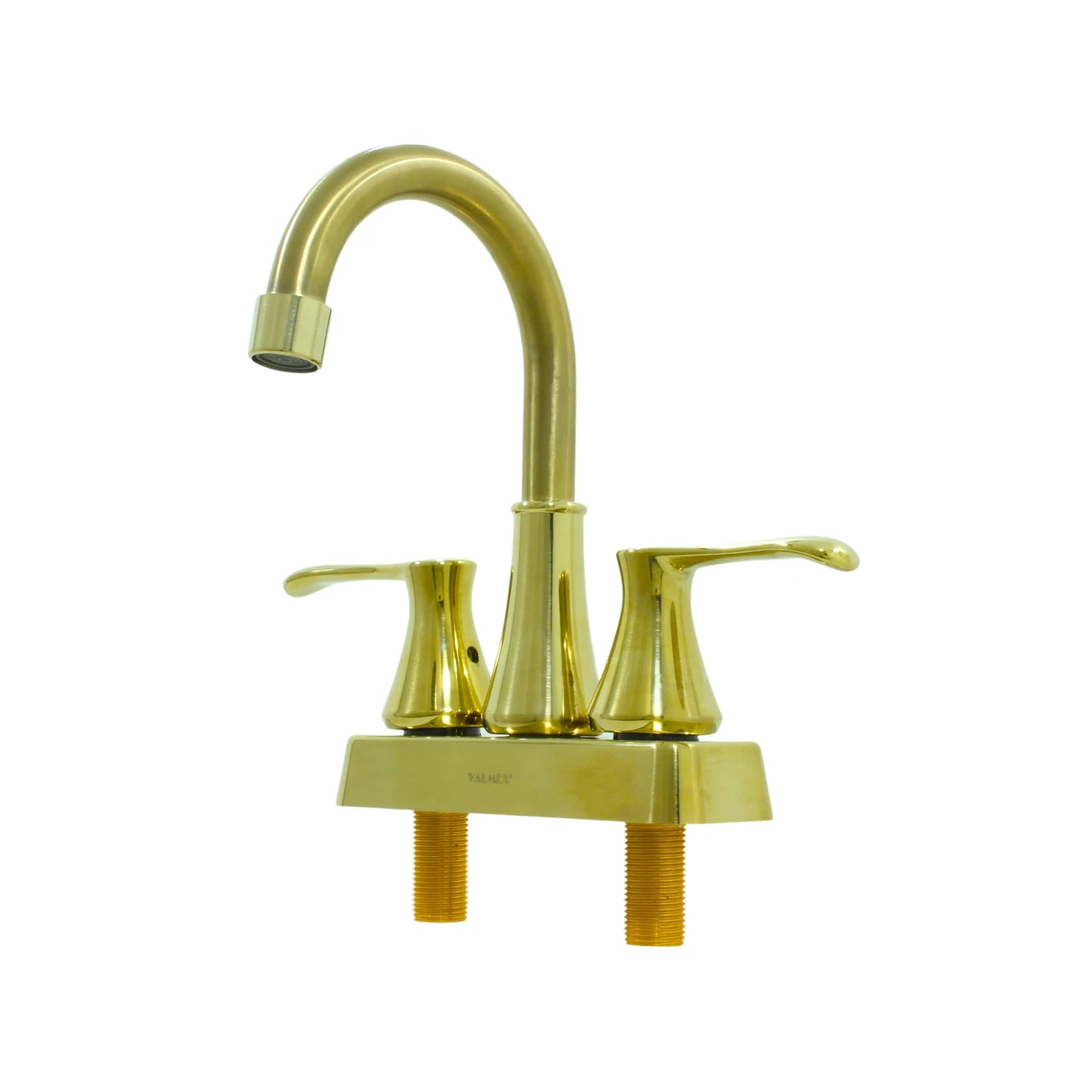 Mezcladora para lavabo 4" dorada Valmex VP42.020BG