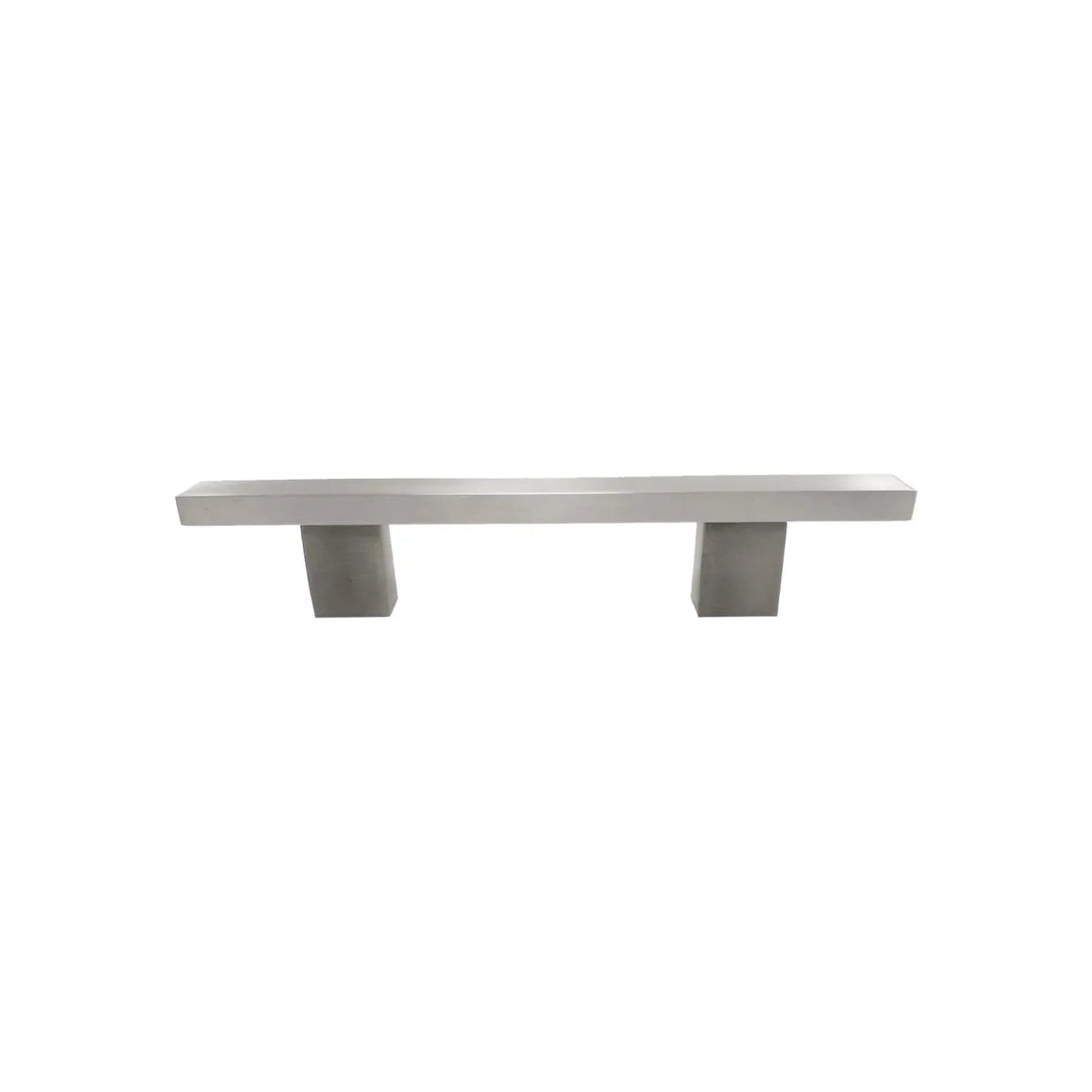 Jaladera rectangular de 96 mm con acabado níquel satinado cepillado para muebles y cajones