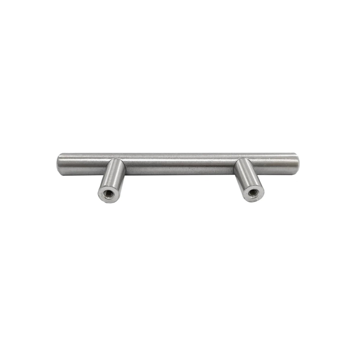 Jaladera de acero inoxidable cepillado para gabinete, estilo barra, 64mm distancia entre orificios