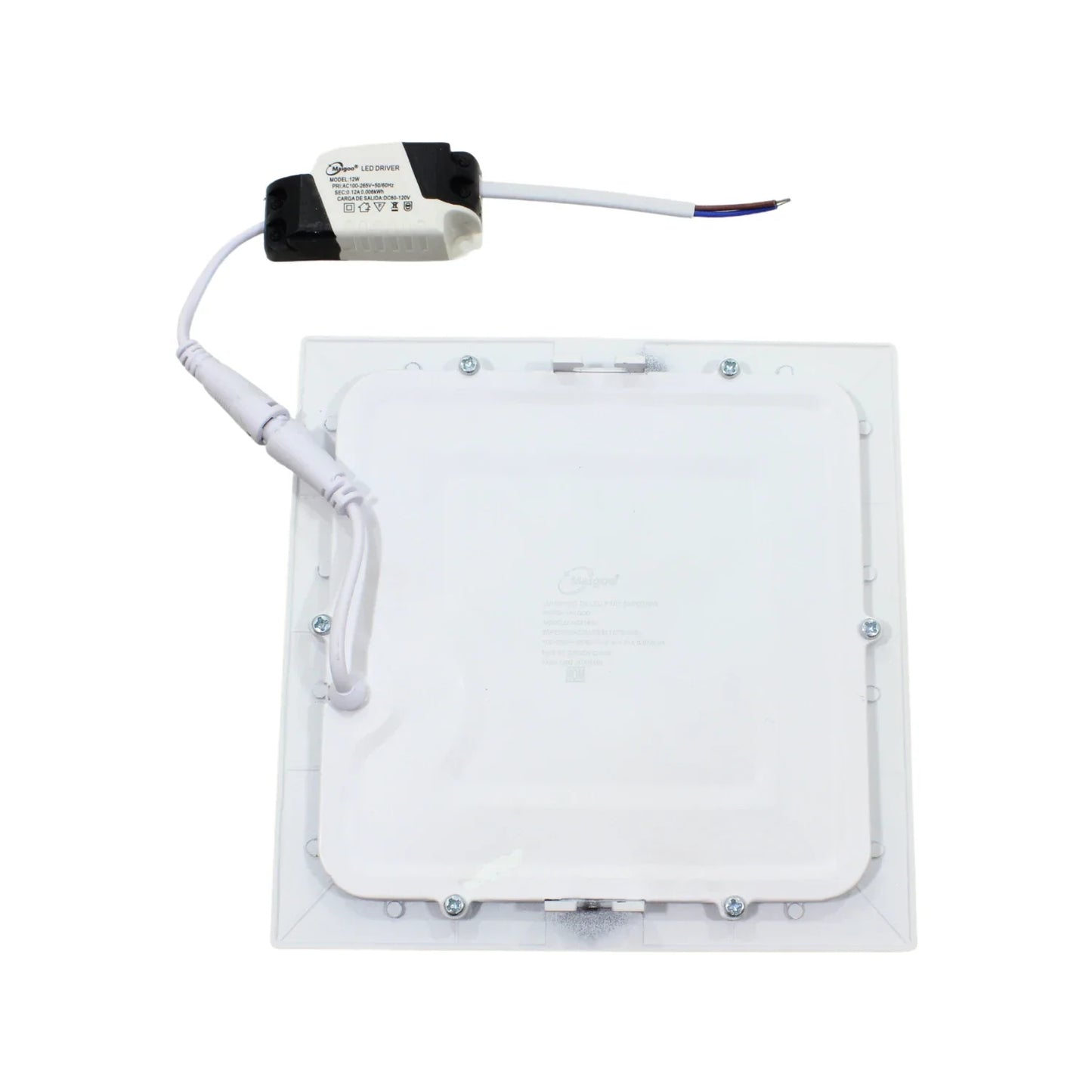 Lámpara panel 12 W cuadrada empotrable Maigoo MG01604