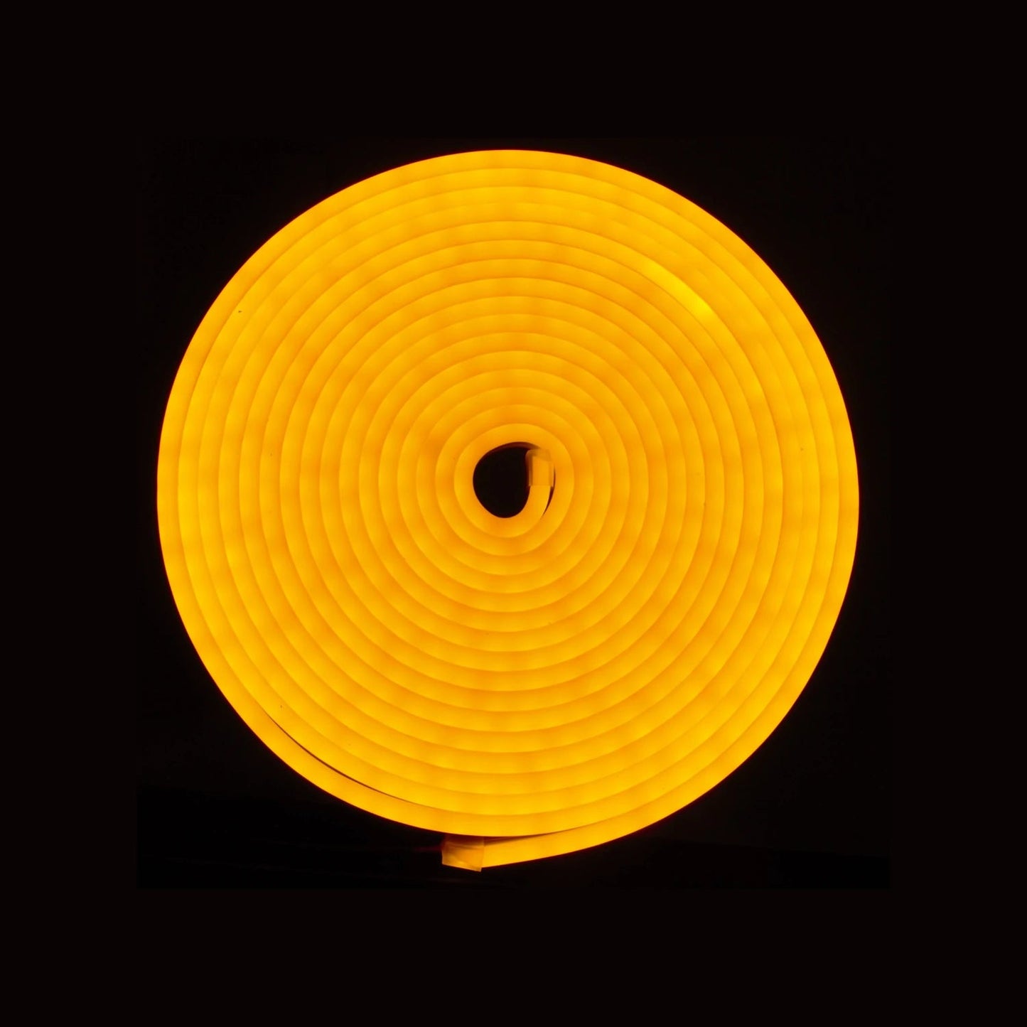 Tira LED neón amarillo 5m en rollo para iluminación decorativa