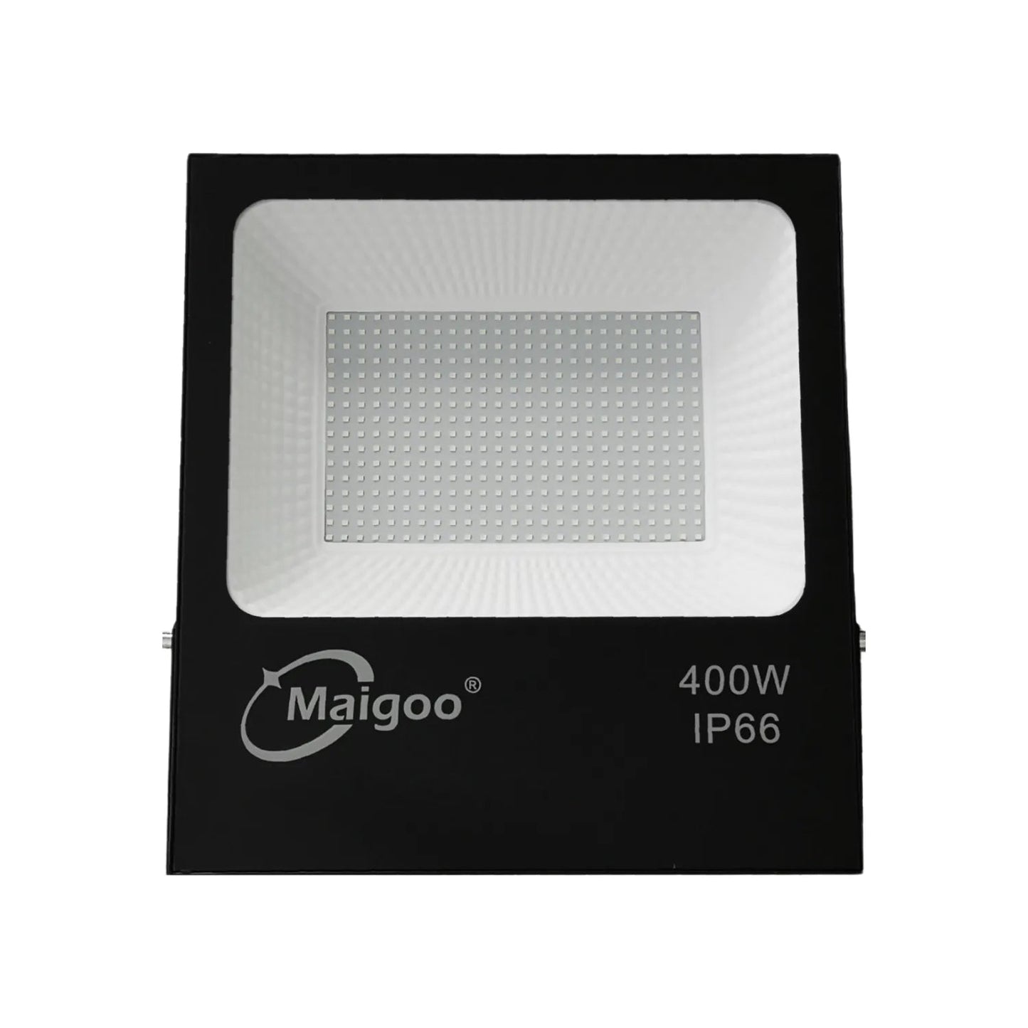 Foco reflector LED Maigoo 400W negro para exteriores, protección IP66, iluminación potente SMD