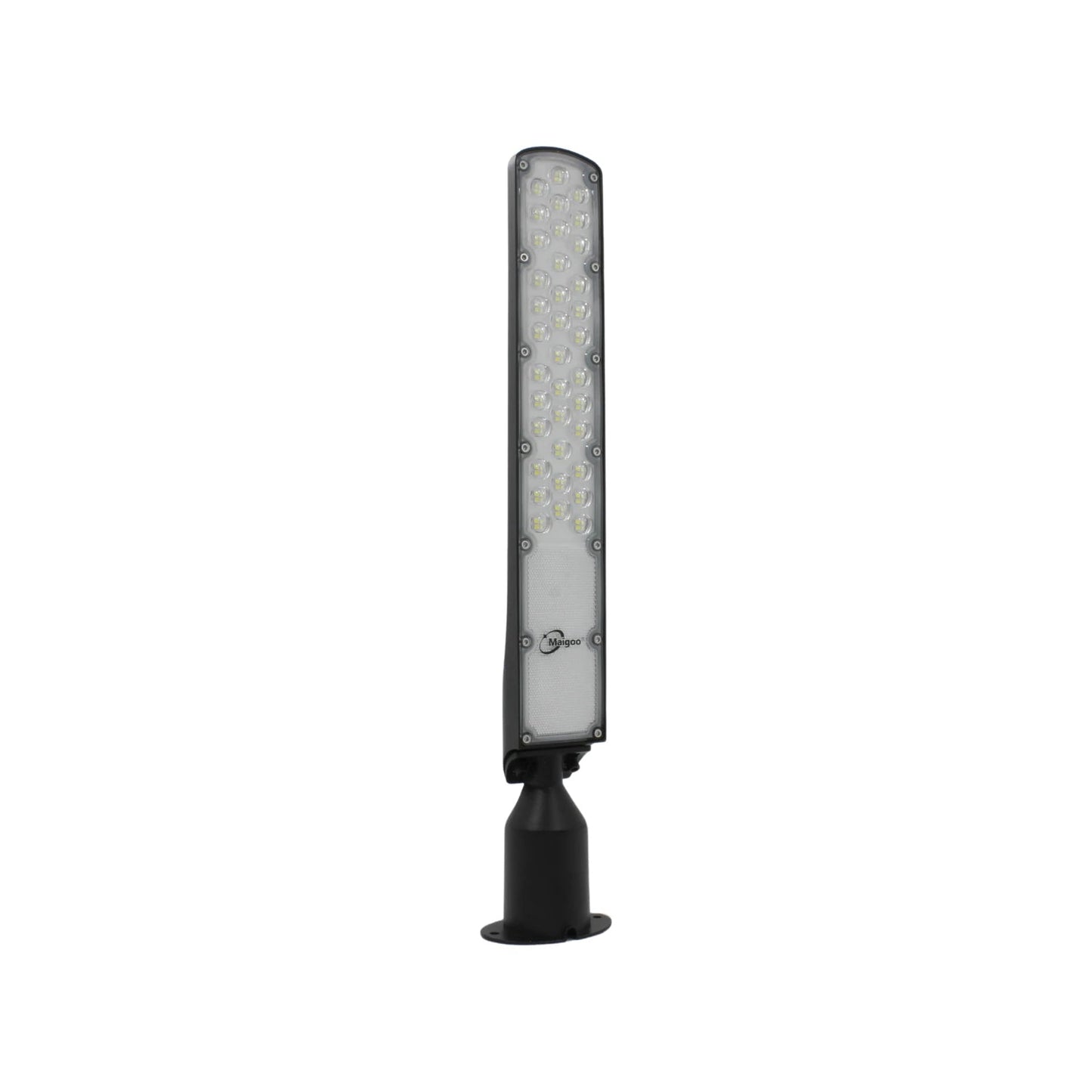 Lámpara urbana LED Maigoo 100W con fotocelda, luminaria vial negra para alumbrado público y exteriores, ahorro energético