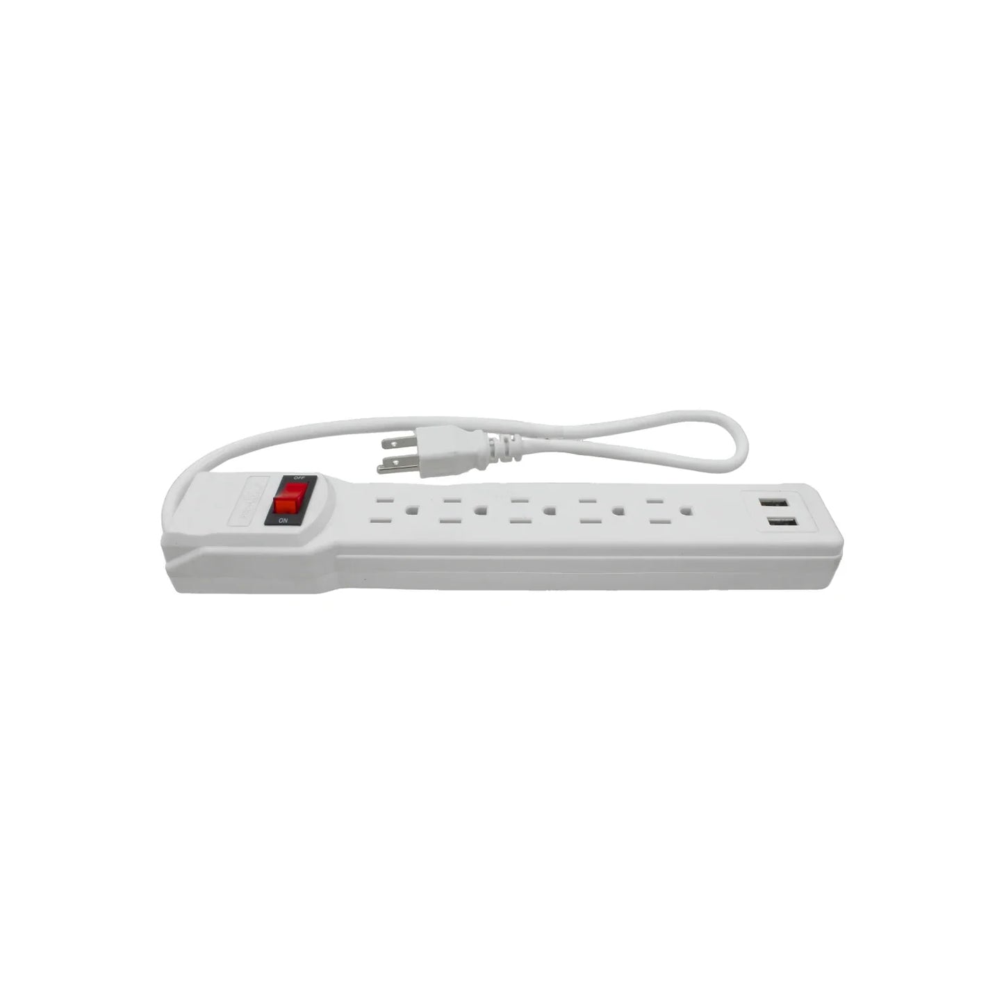 Multicontacto 5 entradas 1 USB Super átomo SA203