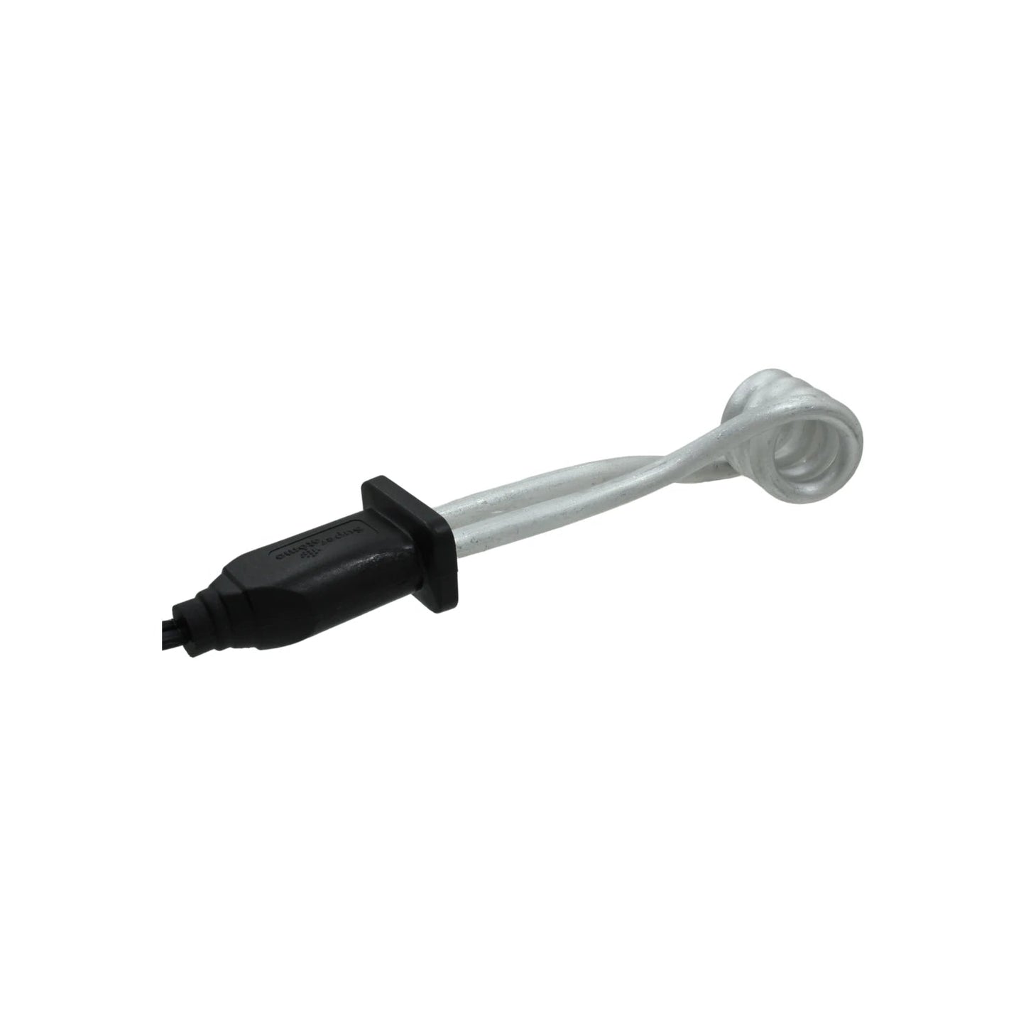 Calentador de inmersión eléctrico portátil con resistencia en espiral metálica y mango negro