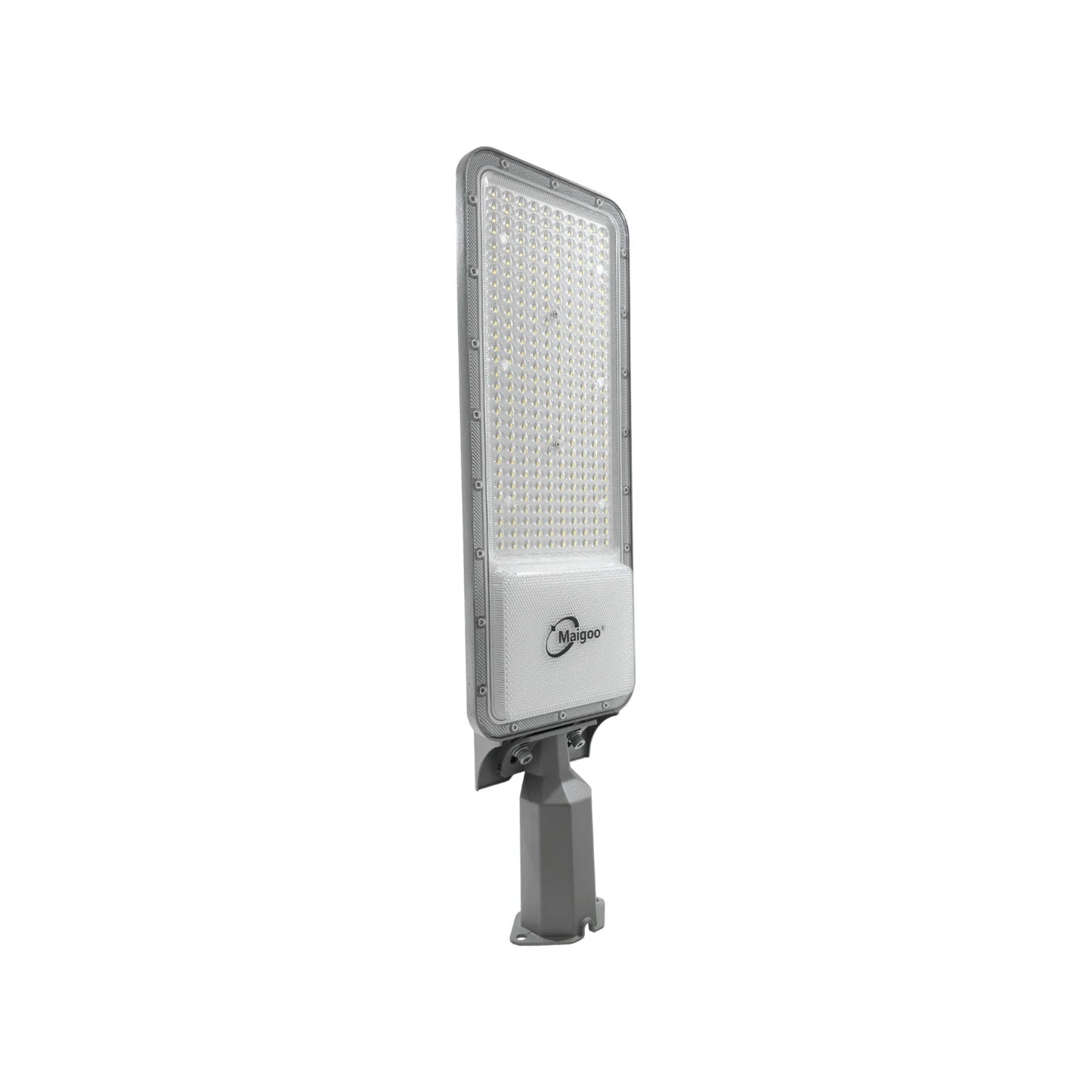 Lámpara urbana LED Maigoo 200W gris plateada para iluminación vial exterior eficiente y moderna