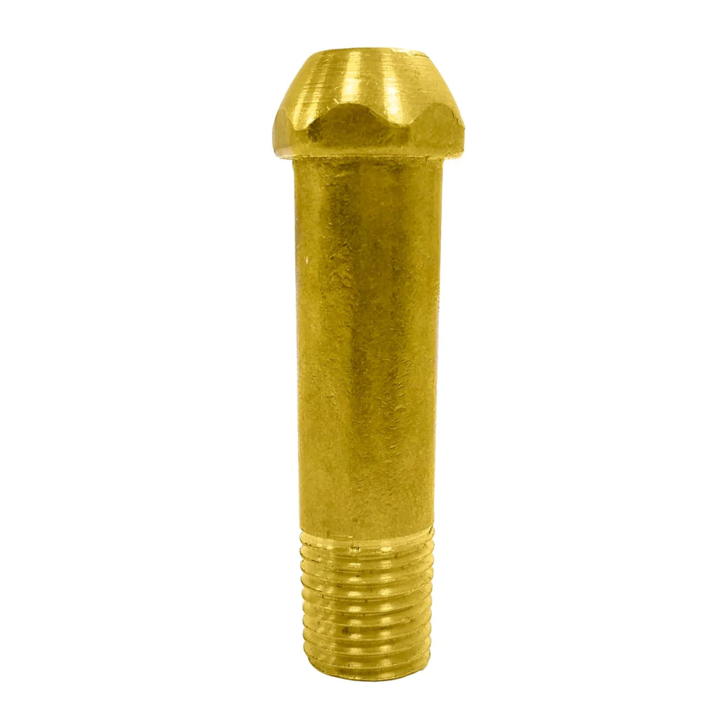 Punta pool con rosca 6 cm latonada
