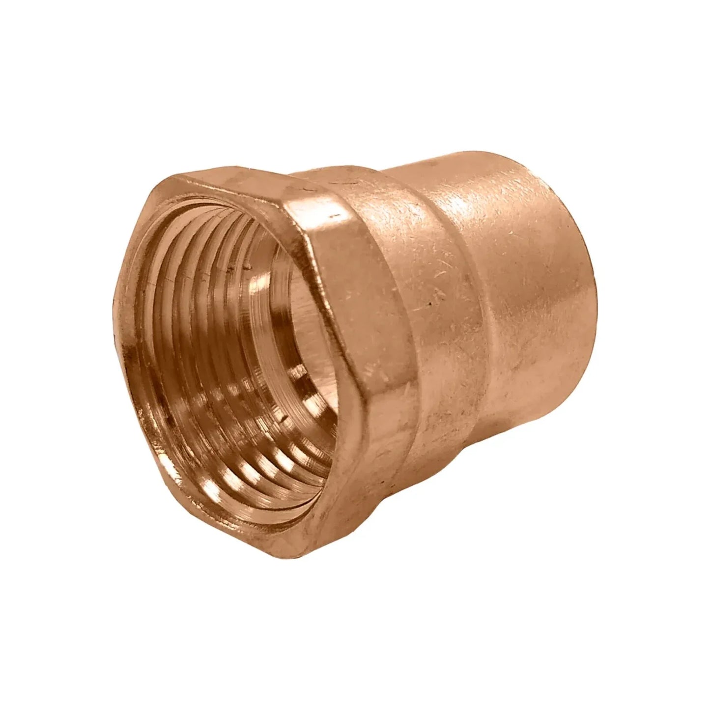Conector cobre 3/4" (19 mm) rosca interior (hembra)