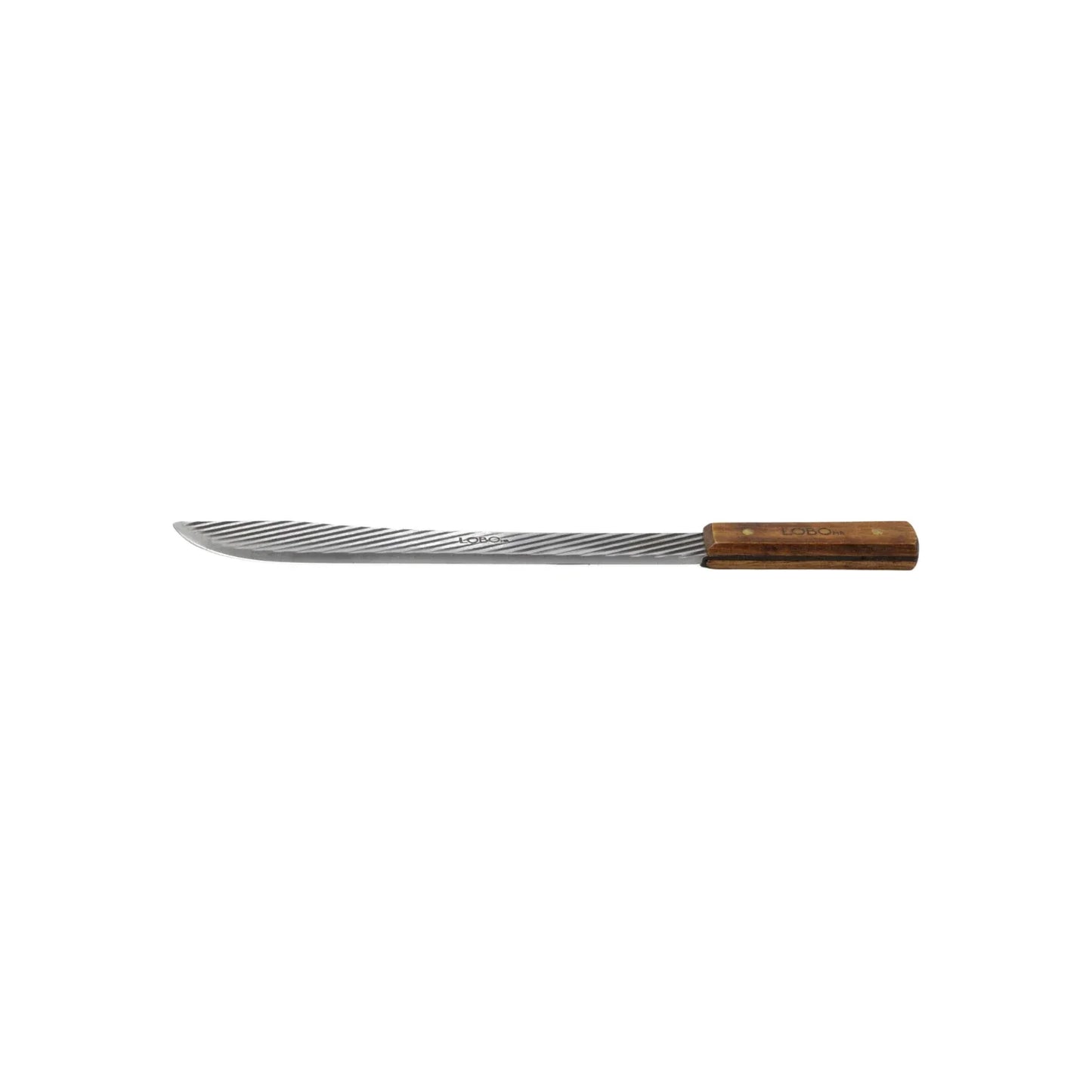 Cuchillo 12" carnicero mango de madera Lobo L-8012