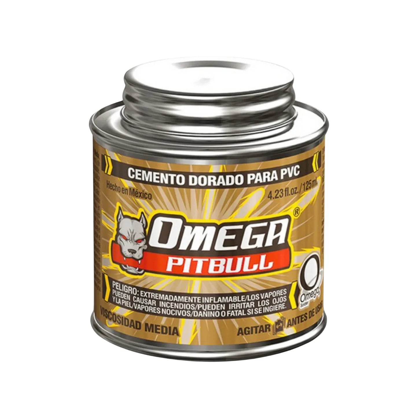 Pegamento para PVC 125 ml dorado Omega CT200118
