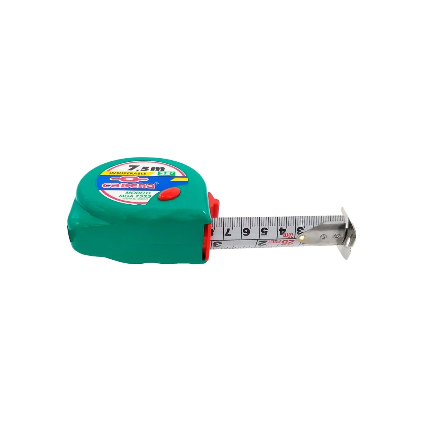 Flexómetro 7.5 metros Cadena MGA 7525