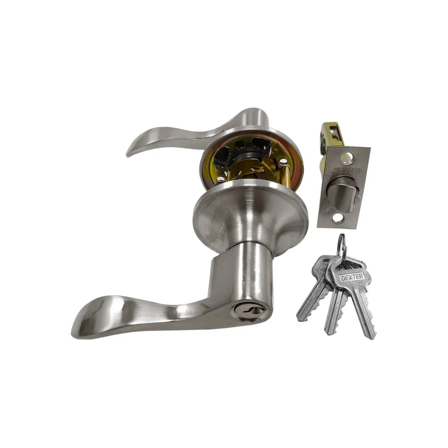 Cerradura/Chapa para recámara de manija cromo Dexter 5814 royal