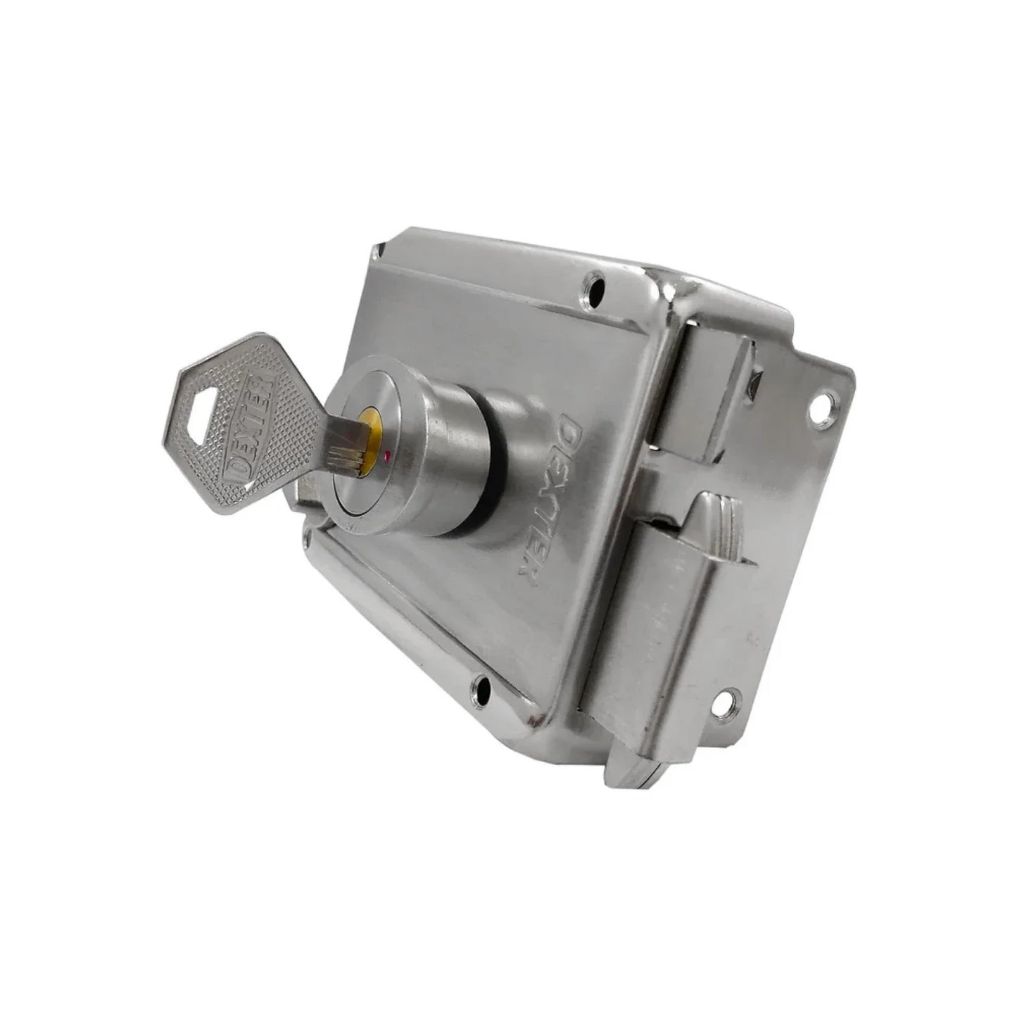 Cerradura/Chapa sobreponer de ganchos automáticos niquelada Dexter 6774
