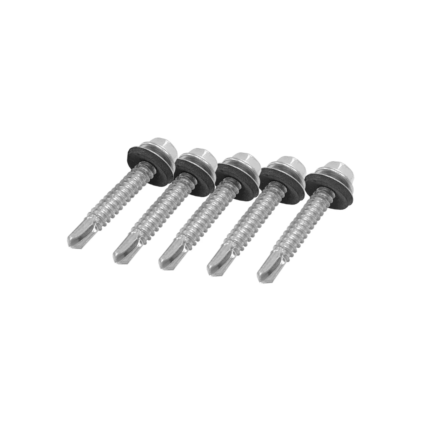 Tornillo punta de broca 14 x 1 1/2" cabeza hexagonal 50 piezas Veker 15904