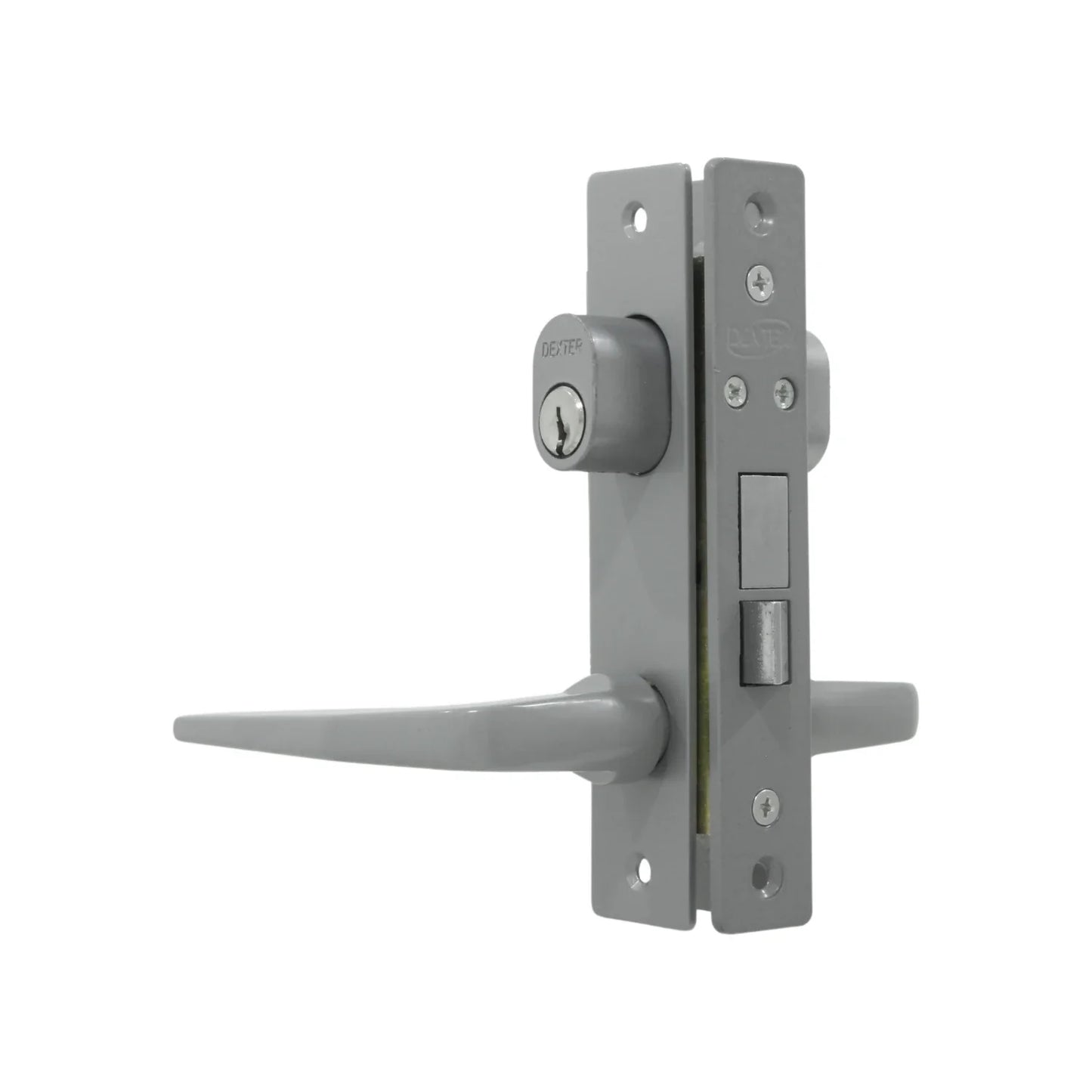 Cerradura/Chapa para puerta de aluminio gris Dexter 2001