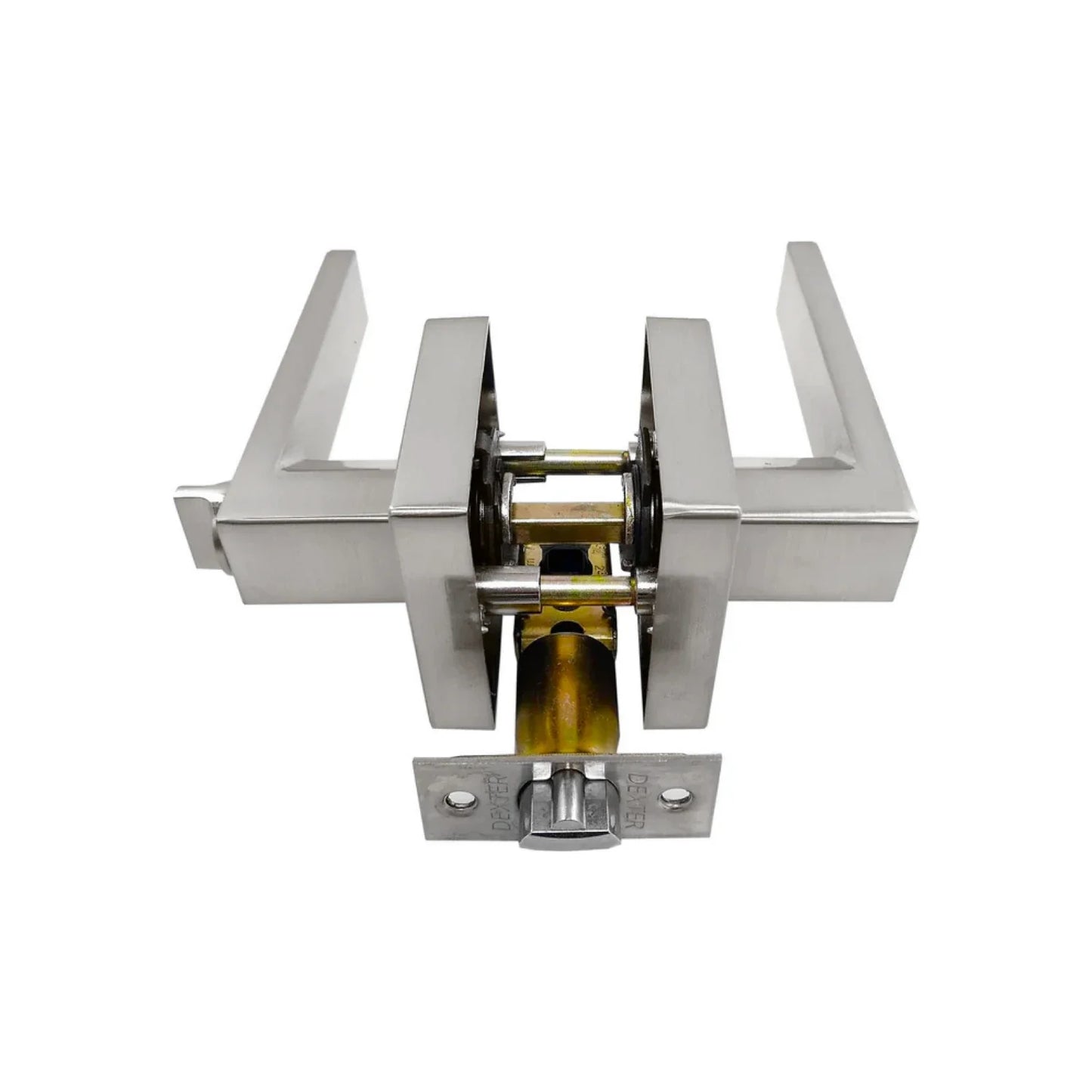 Cerradura/Chapa para recámara de manija cromo mate Dexter 6590 deluxe
