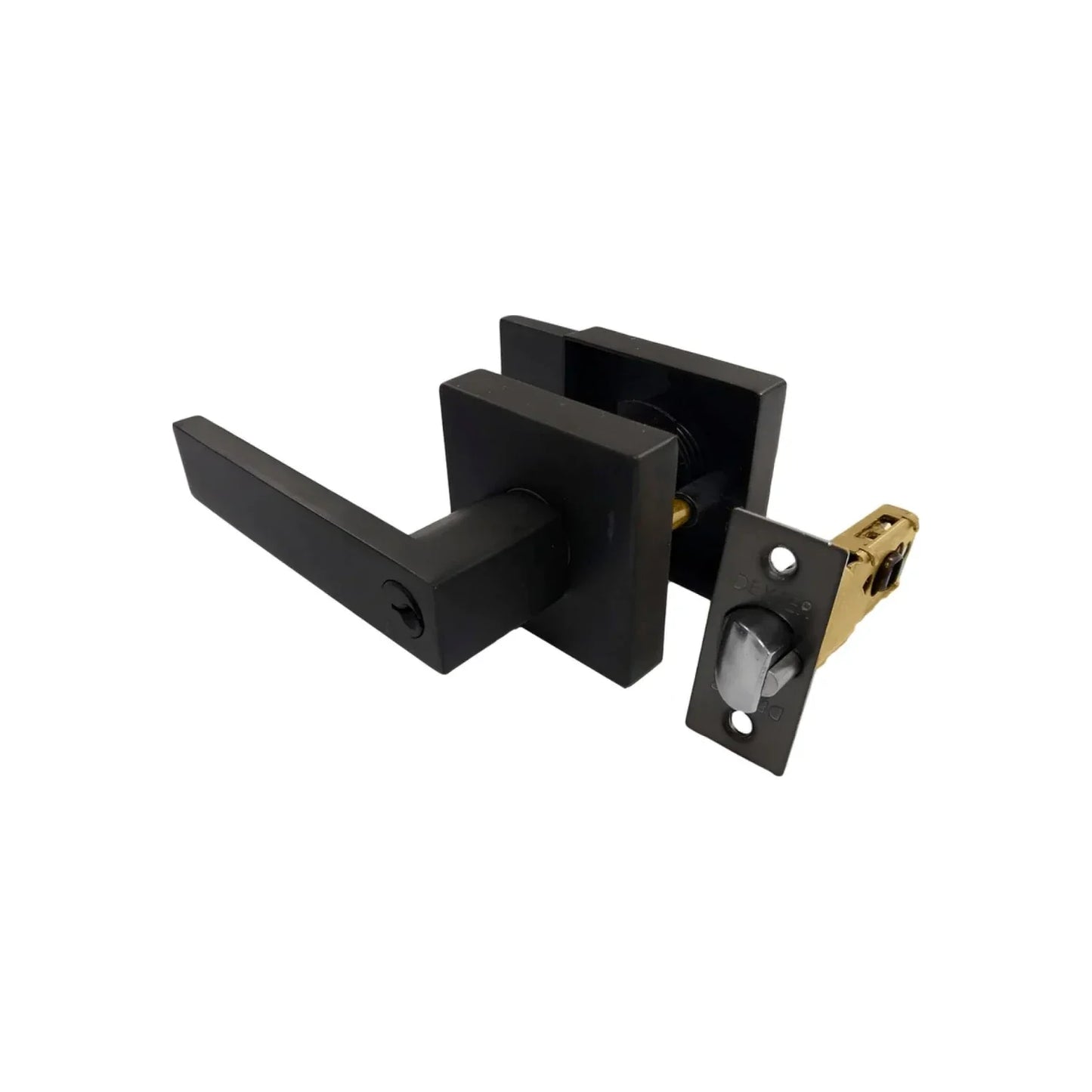 Cerradura/Chapa para recámara de manija negra Dexter 6518 deluxe