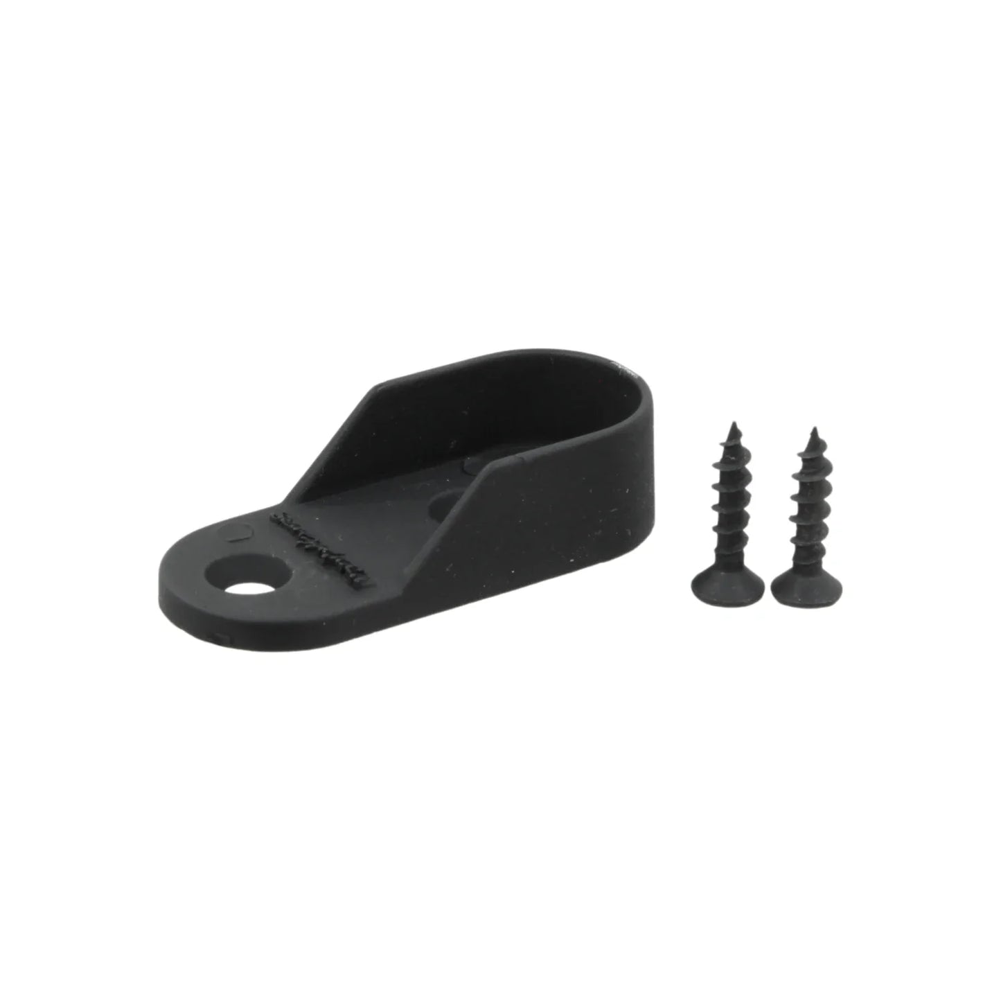 Brida ovalada negra con tornillo Handy Home 14327