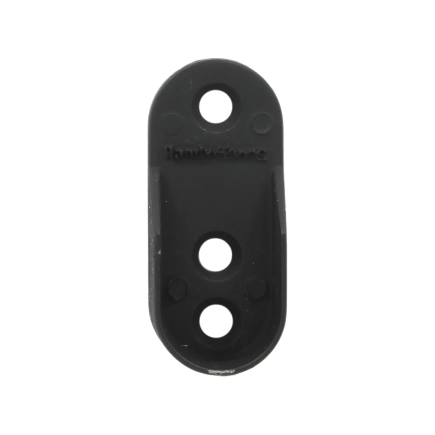 Brida ovalada negra con tornillo Handy Home 14327