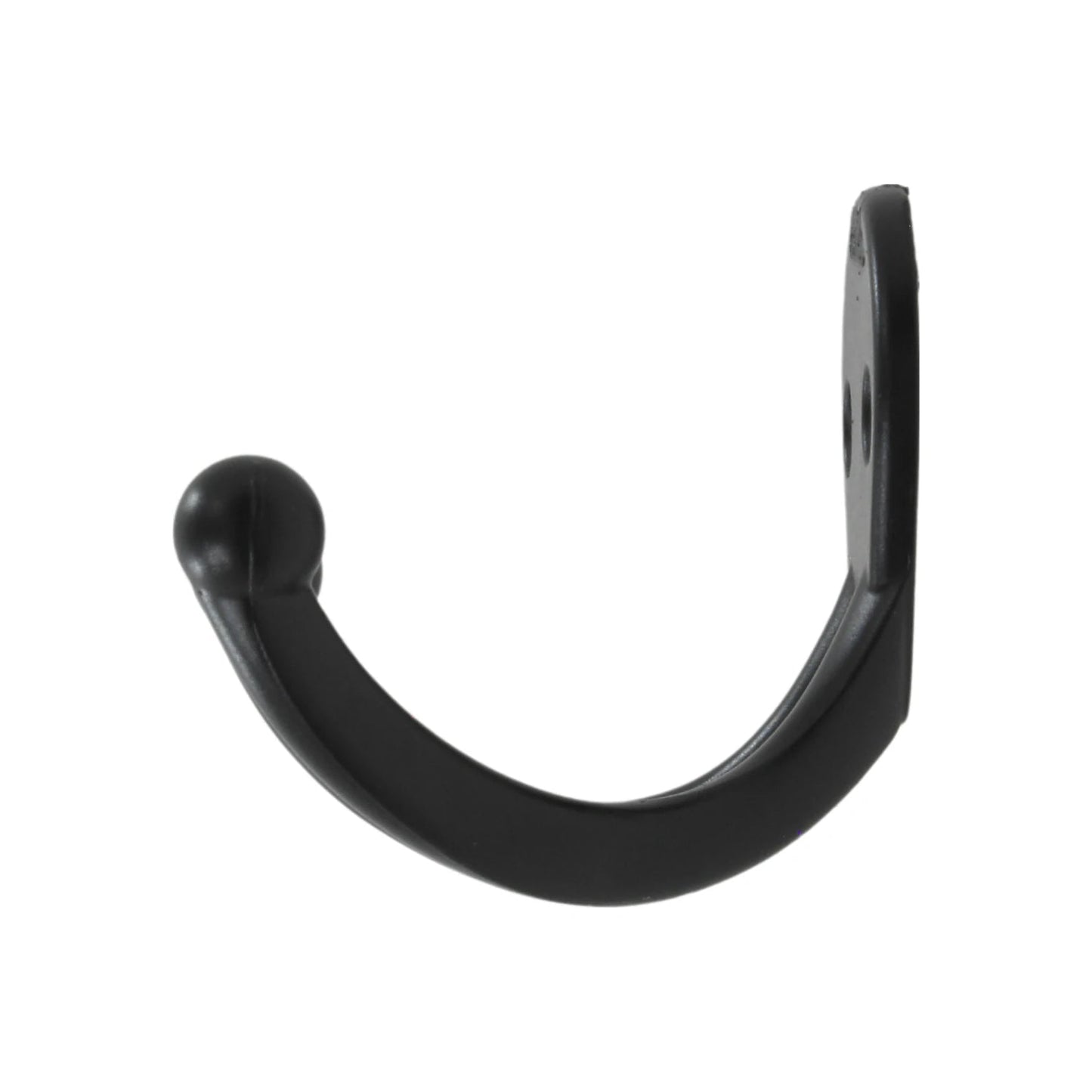 Gancho de pared individual negro para colgar ropa, toallas o herramientas, resistente y decorativo