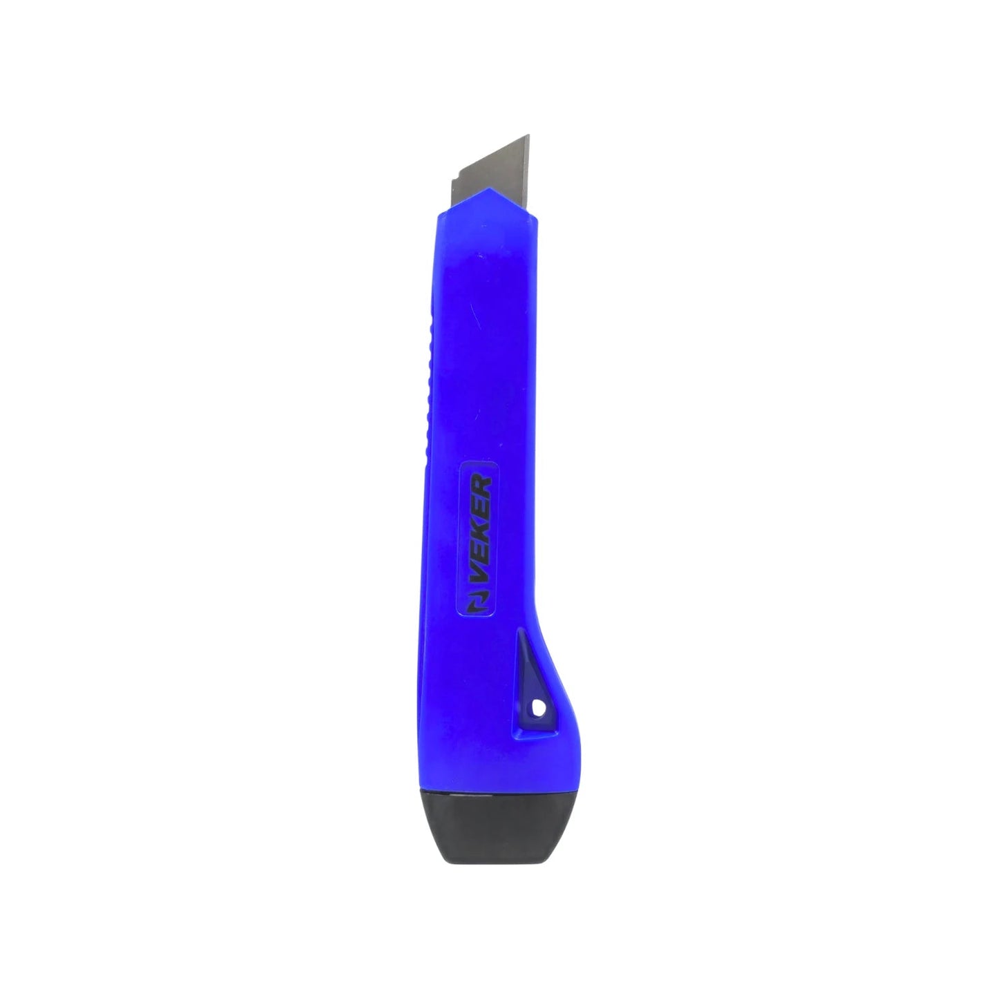 Cúter Veker azul de 5 pulgadas con hoja retráctil y alma de metal para cortes precisos