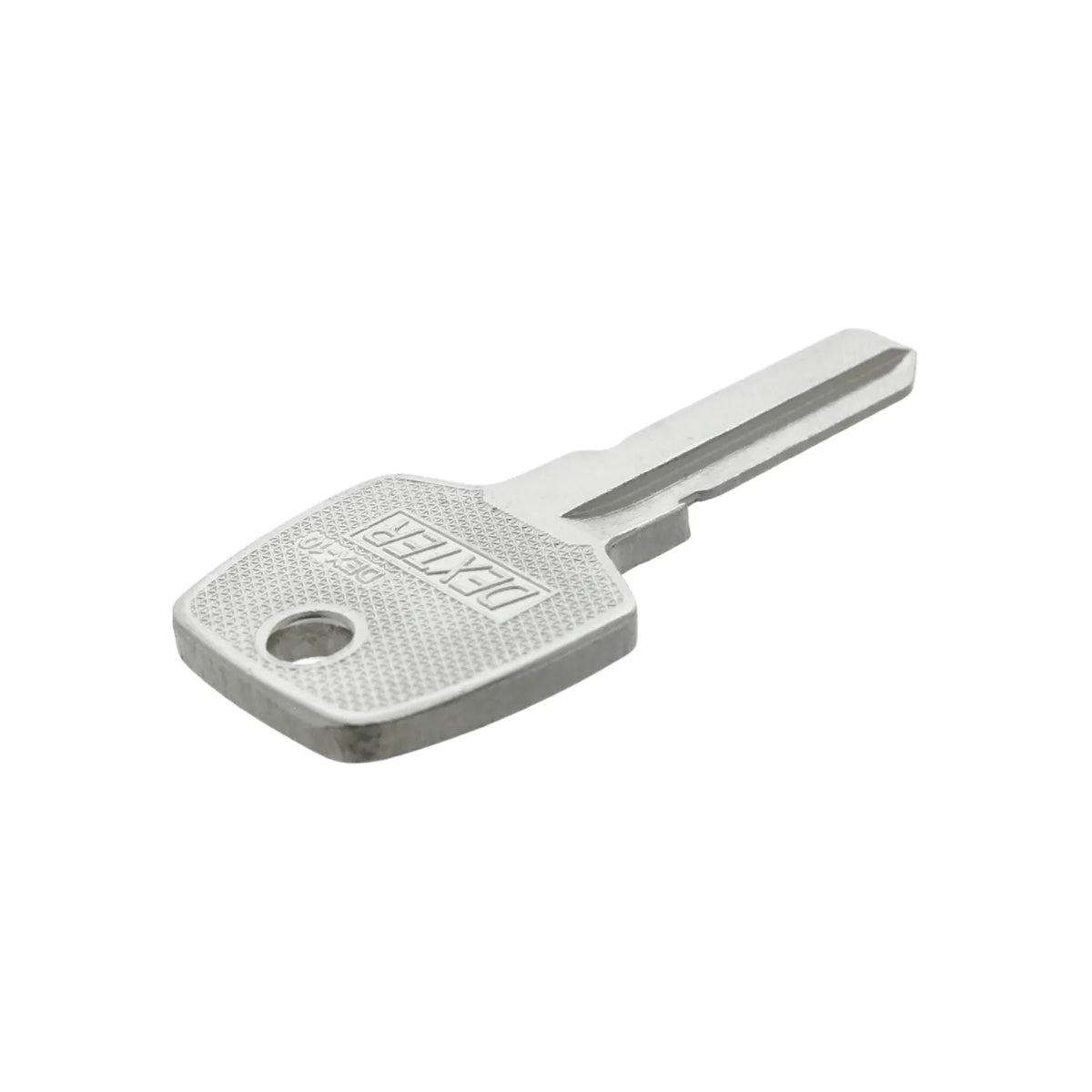 Llave virgen Dexter DEX-10 de metal color plata para duplicados en cerraduras de cilindro residenciales