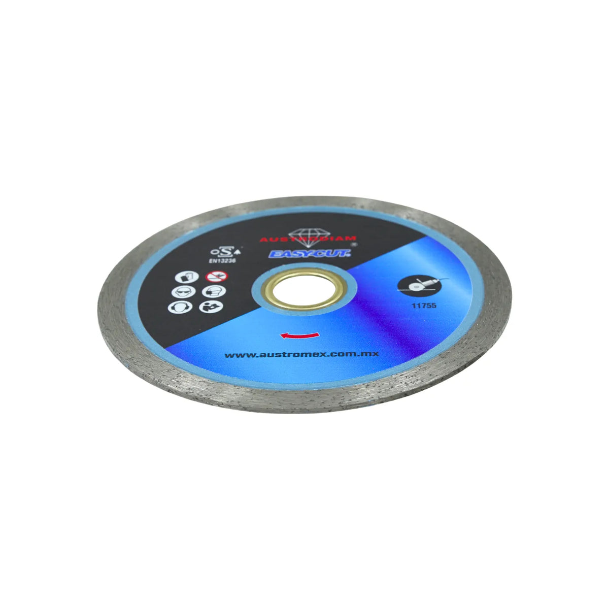 Disco diamantado Austrodiam 11755 Easy Cut de rin continuo para cortes precisos en loseta y cerámica