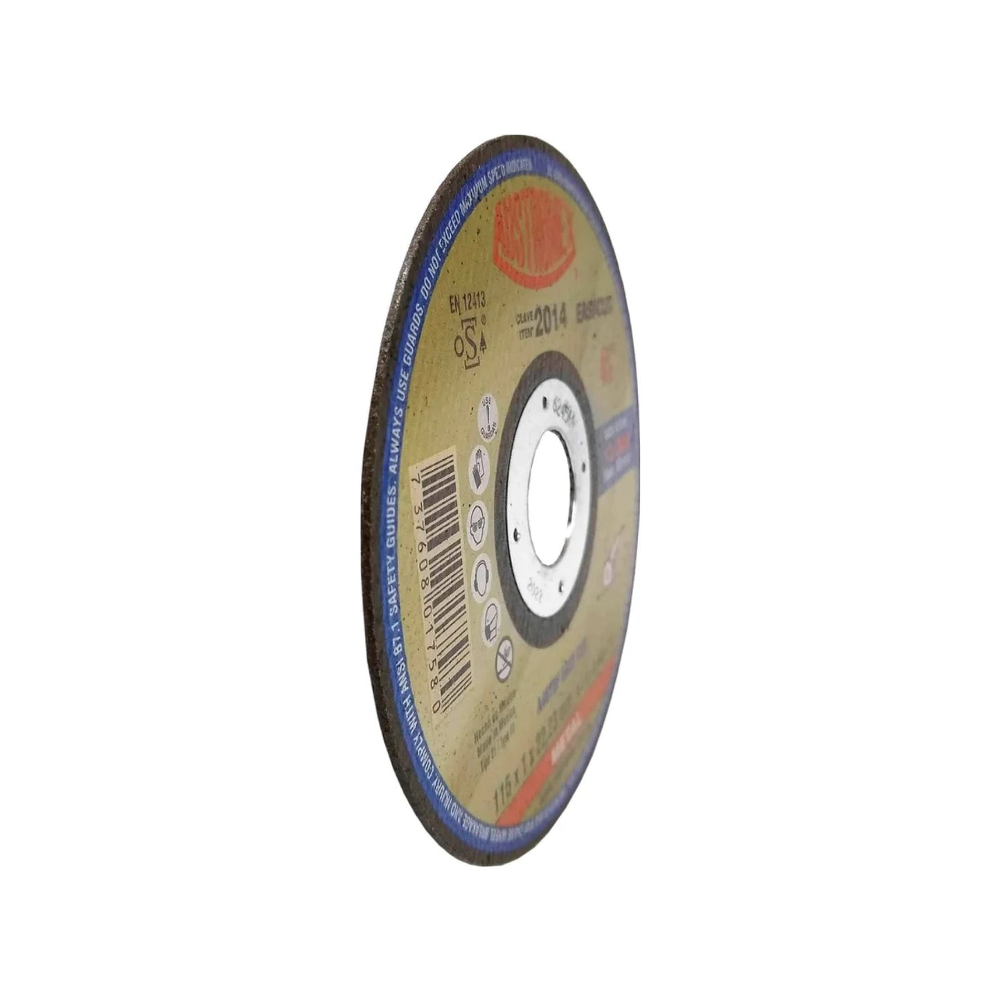 Disco de corte Austromex 2014 para metal 115mm (4 1/2 pulg) abrasivo de uso profesional