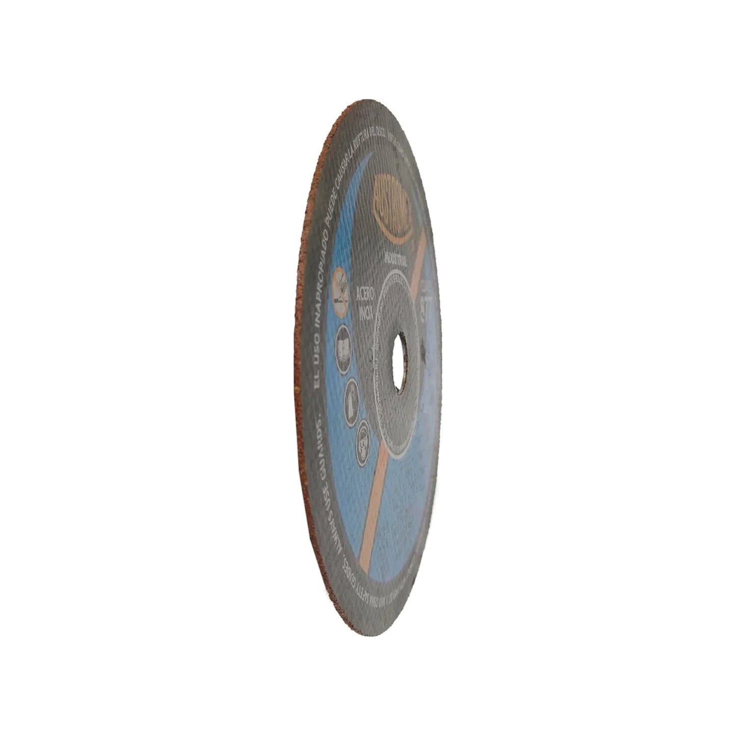 Disco de corte abrasivo Austromex para metal, acero inoxidable, uso industrial, alta durabilidad.