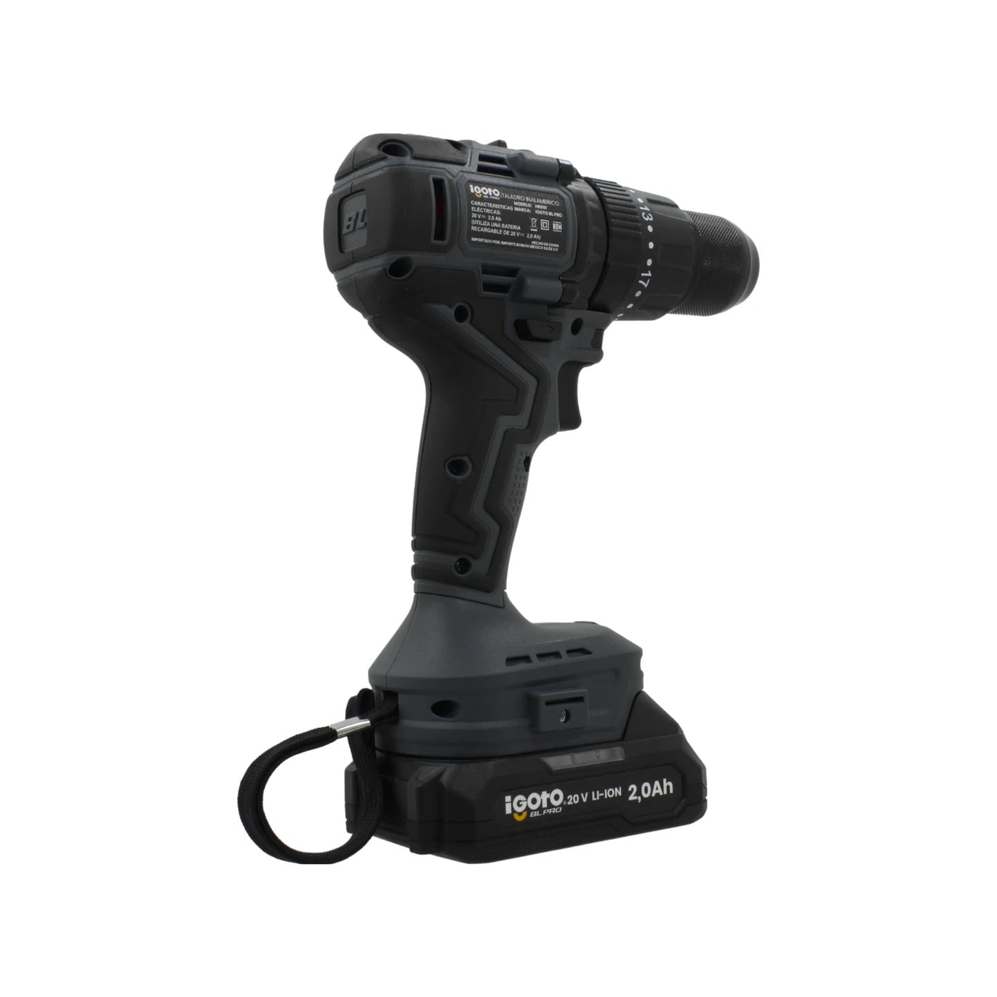 Atornillador inalámbrico Igoto 20 V 1/2" HI1001 BL PRO