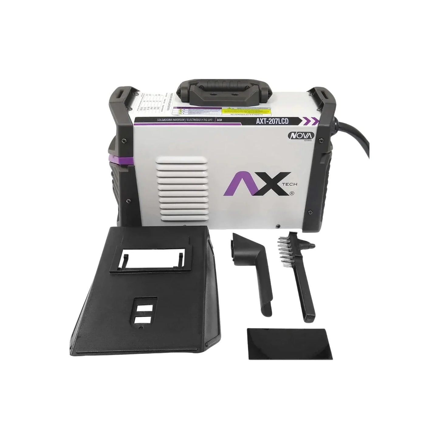 Soldadora/inversora 200 A electrodo Axtech AXT-207LCD