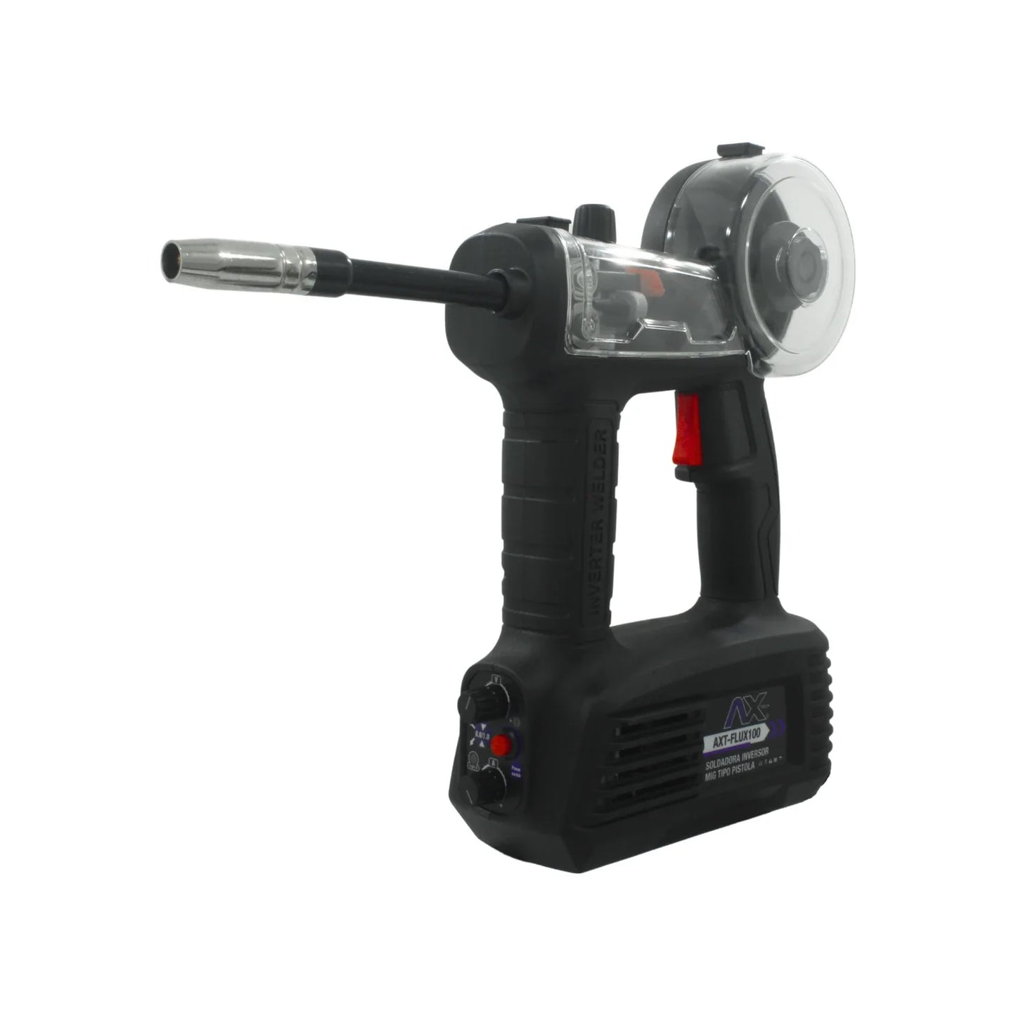 Soldadora/inversora 100 A tipo pistola Axtech AXT-FLUX100