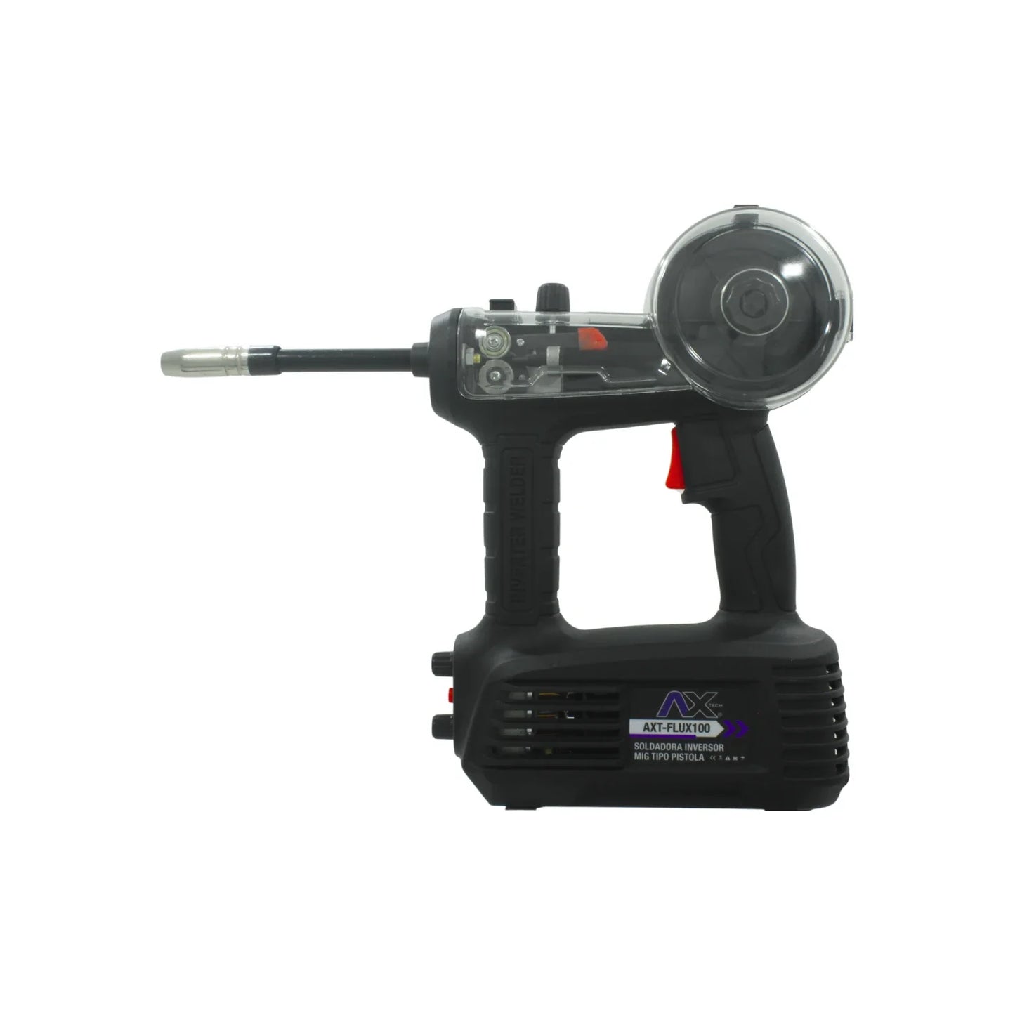 Soldadora/inversora 100 A tipo pistola Axtech AXT-FLUX100