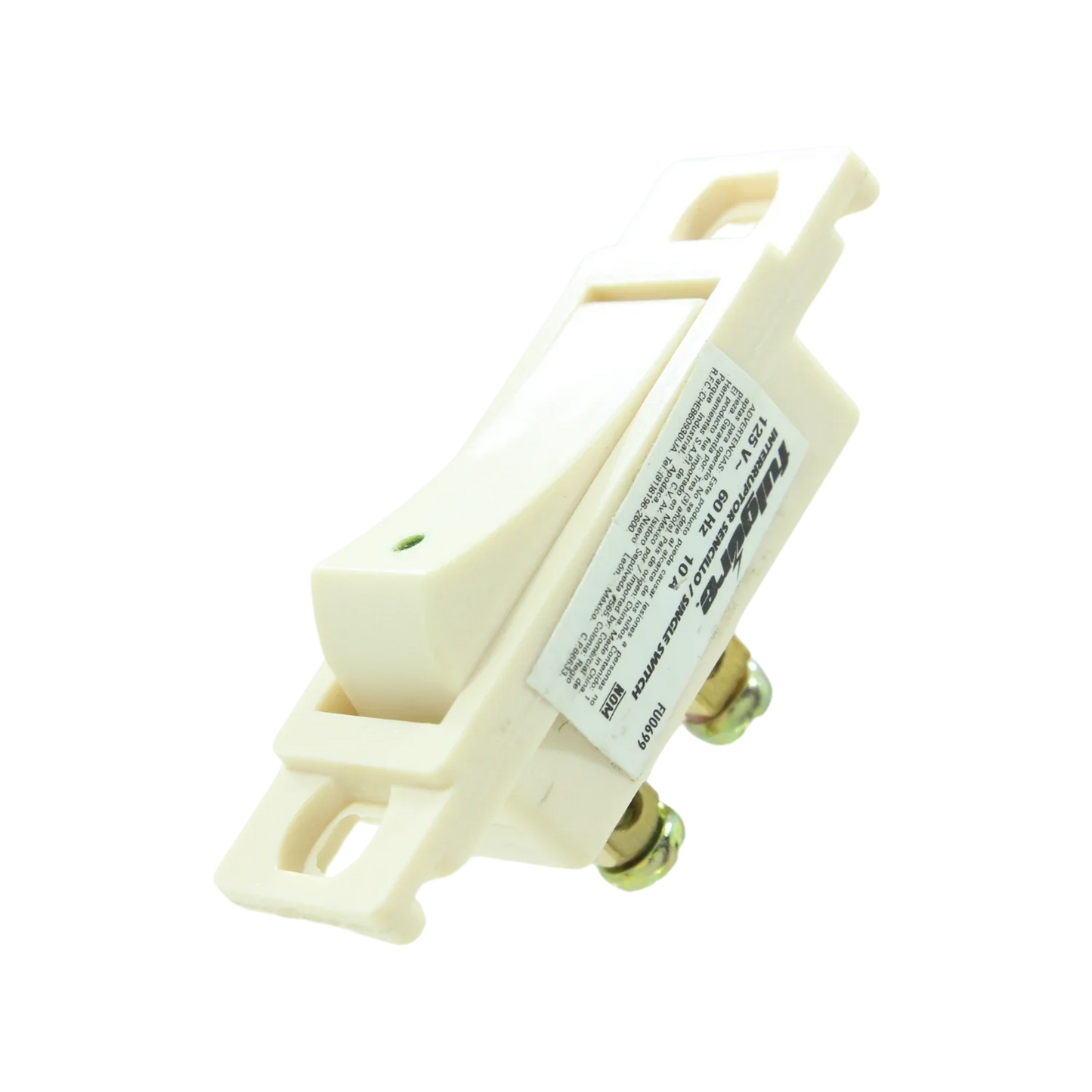 Apagador sencillo blanco Fulgore FU0699