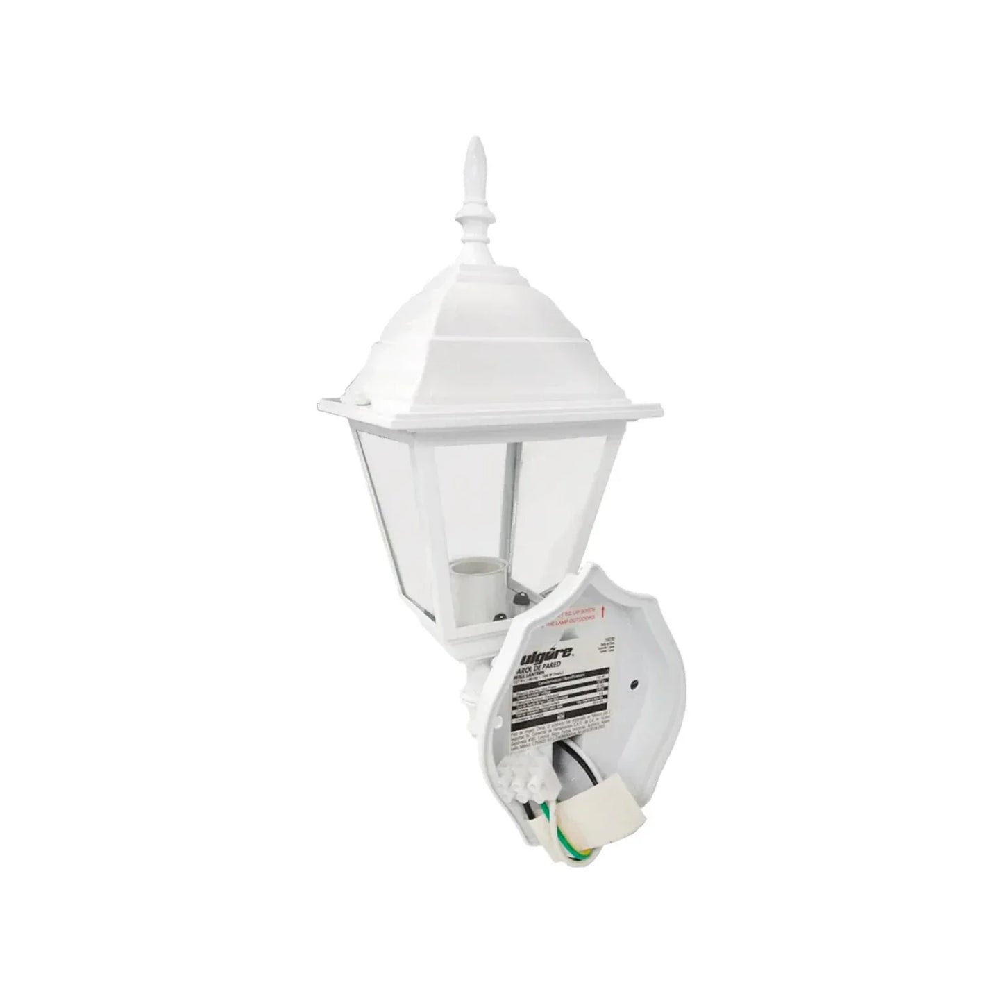 Lámpara farol cuadrado soportado blanco Fulgore FU0782