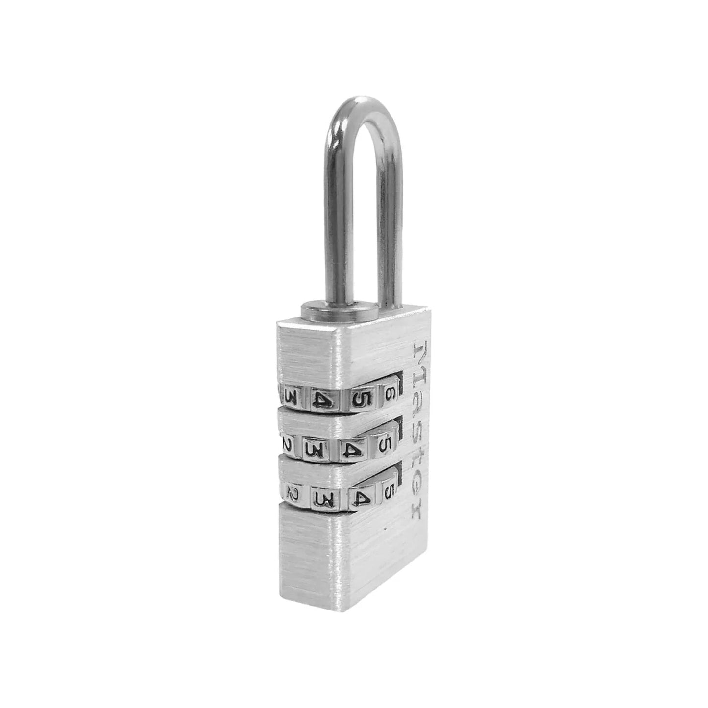 Candado de combinación Master Lock 20mm plateado, seguridad con 3 dígitos, para maletas, mochilas o gimnasios