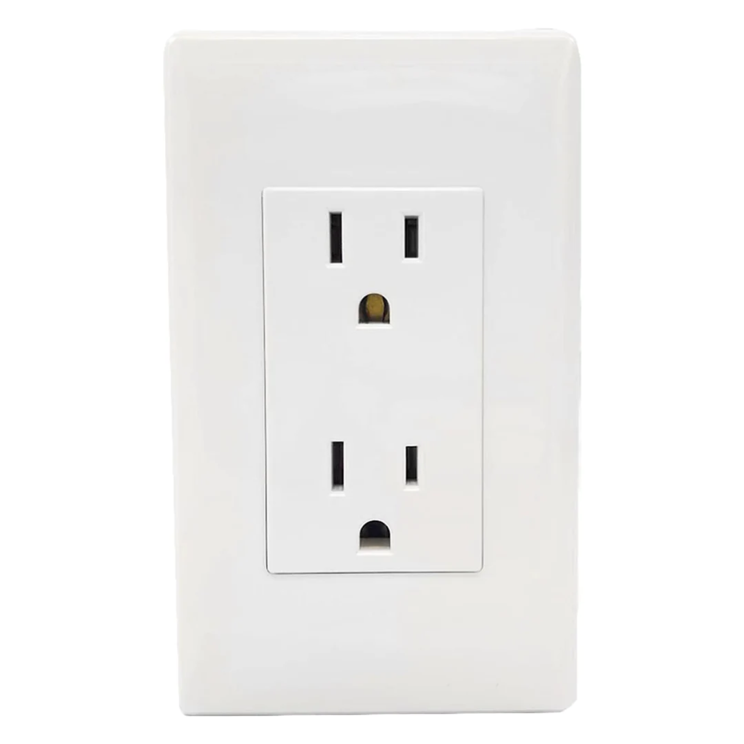 Placa 2 contactos blanca Sanelec 4450 italia