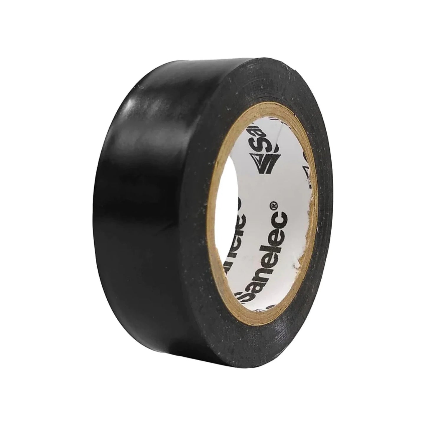 Cinta de aislar eléctrica negra Sanelec, rollo para protección y conexiones de cables