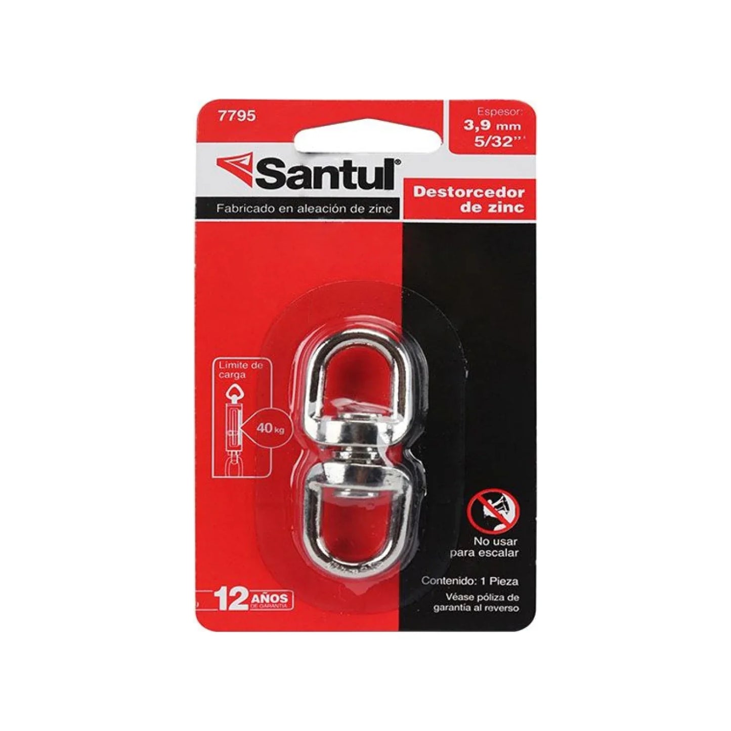 Destorcedor de zinc 5/32" Santul 7795
