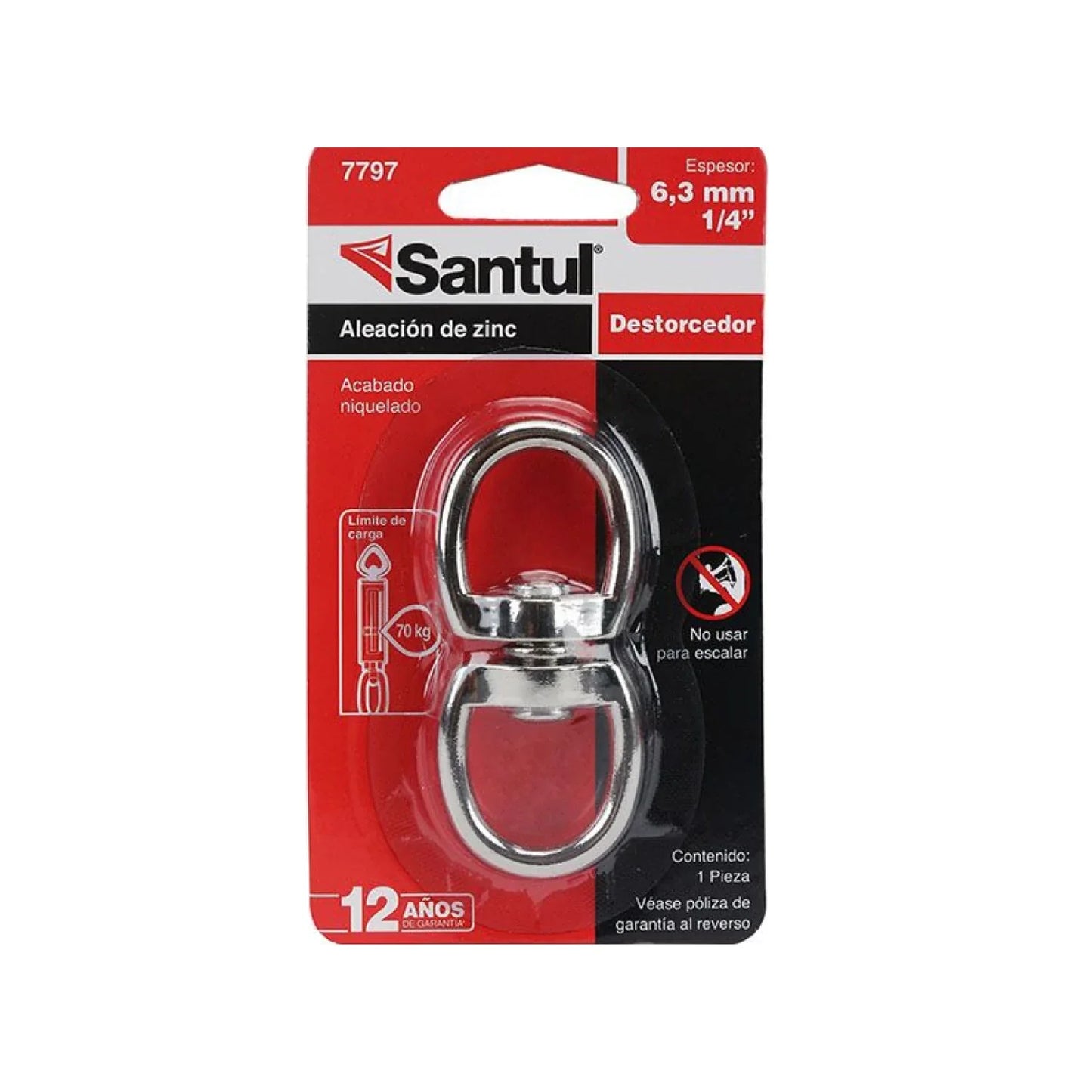 Destorcedor de zinc 1/4" Santul 7797
