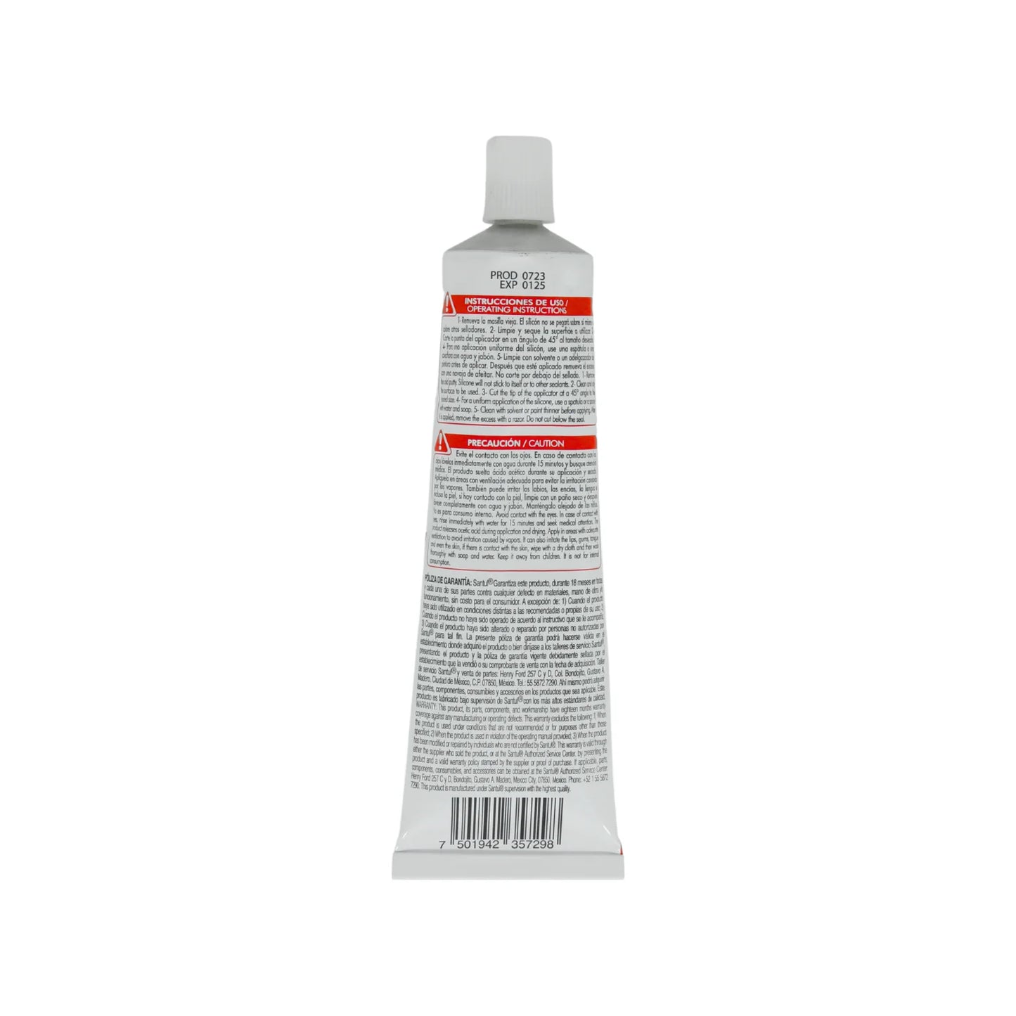 Silicón blanco 85 g uso general Santul 5729