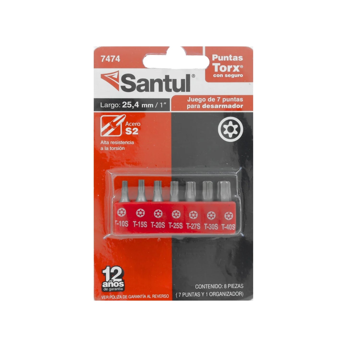 Juego de puntas 7 piezas para desarmador Santul 7474